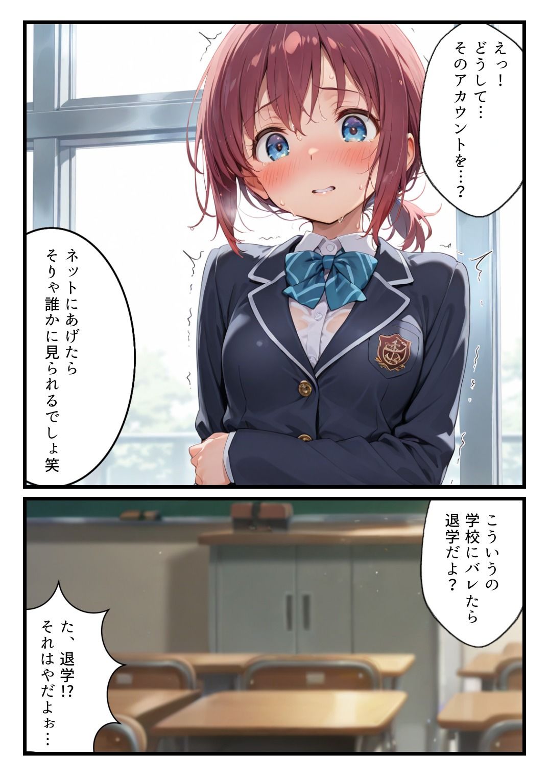 裏アカがクラスメイトにバレて肉便器ハメされてしまう話 - サンプル画像 6