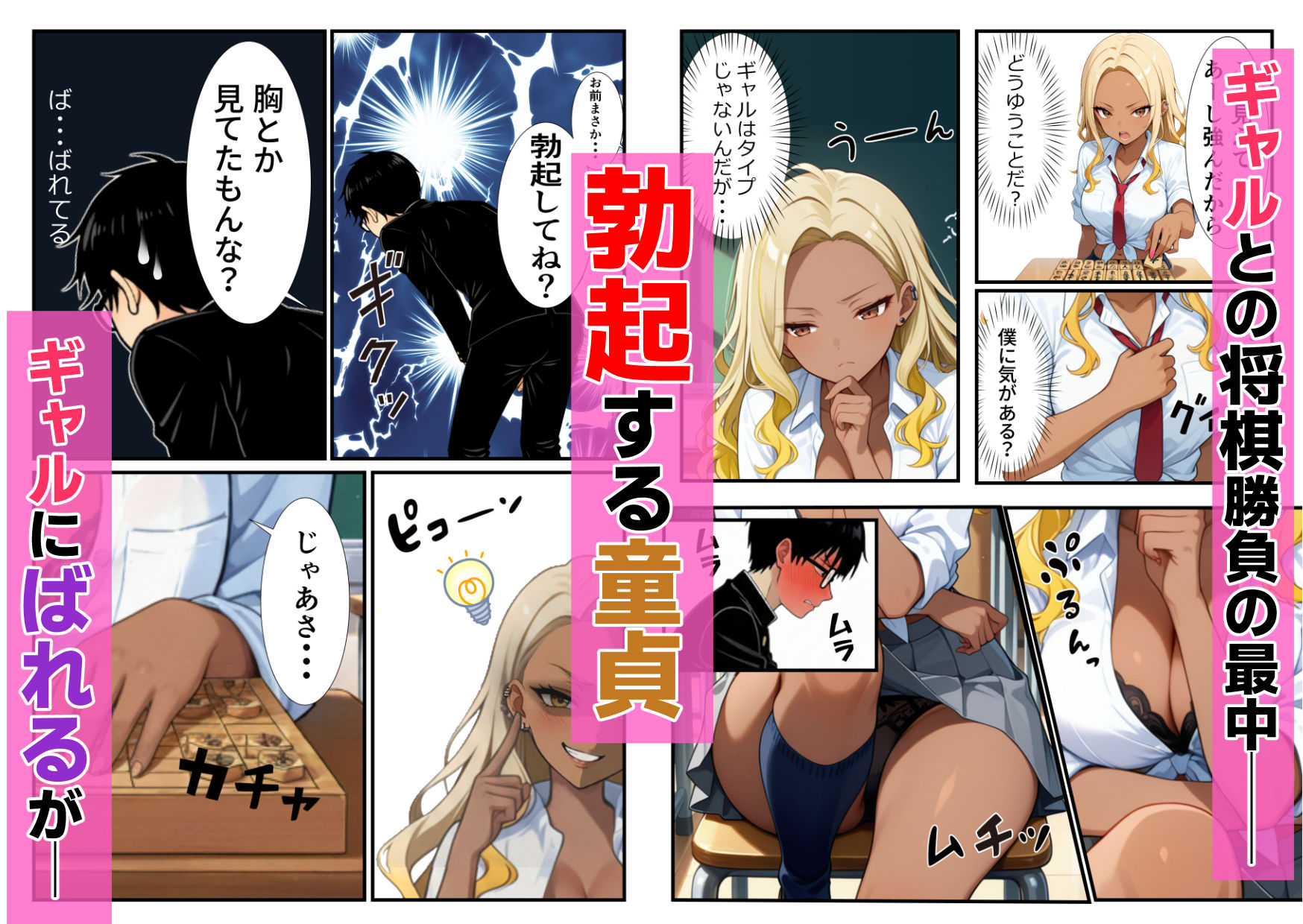 ただの童貞じゃない！？未来の将棋名人の竜王級巨根チンポが暴走！舐めプギャル連続絶頂イキ - サンプル画像 2