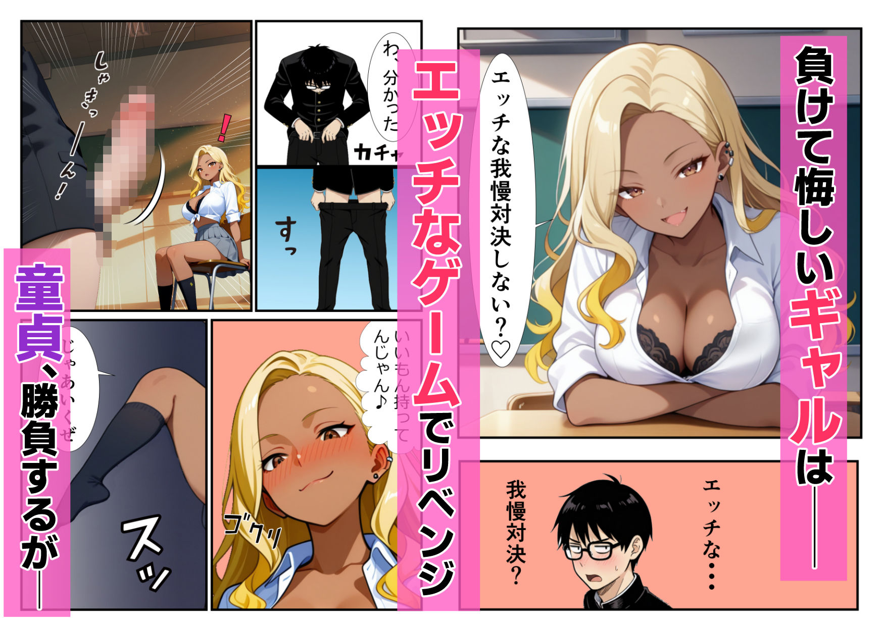 ただの童貞じゃない！？未来の将棋名人の竜王級巨根チンポが暴走！舐めプギャル連続絶頂イキ - サンプル画像 3