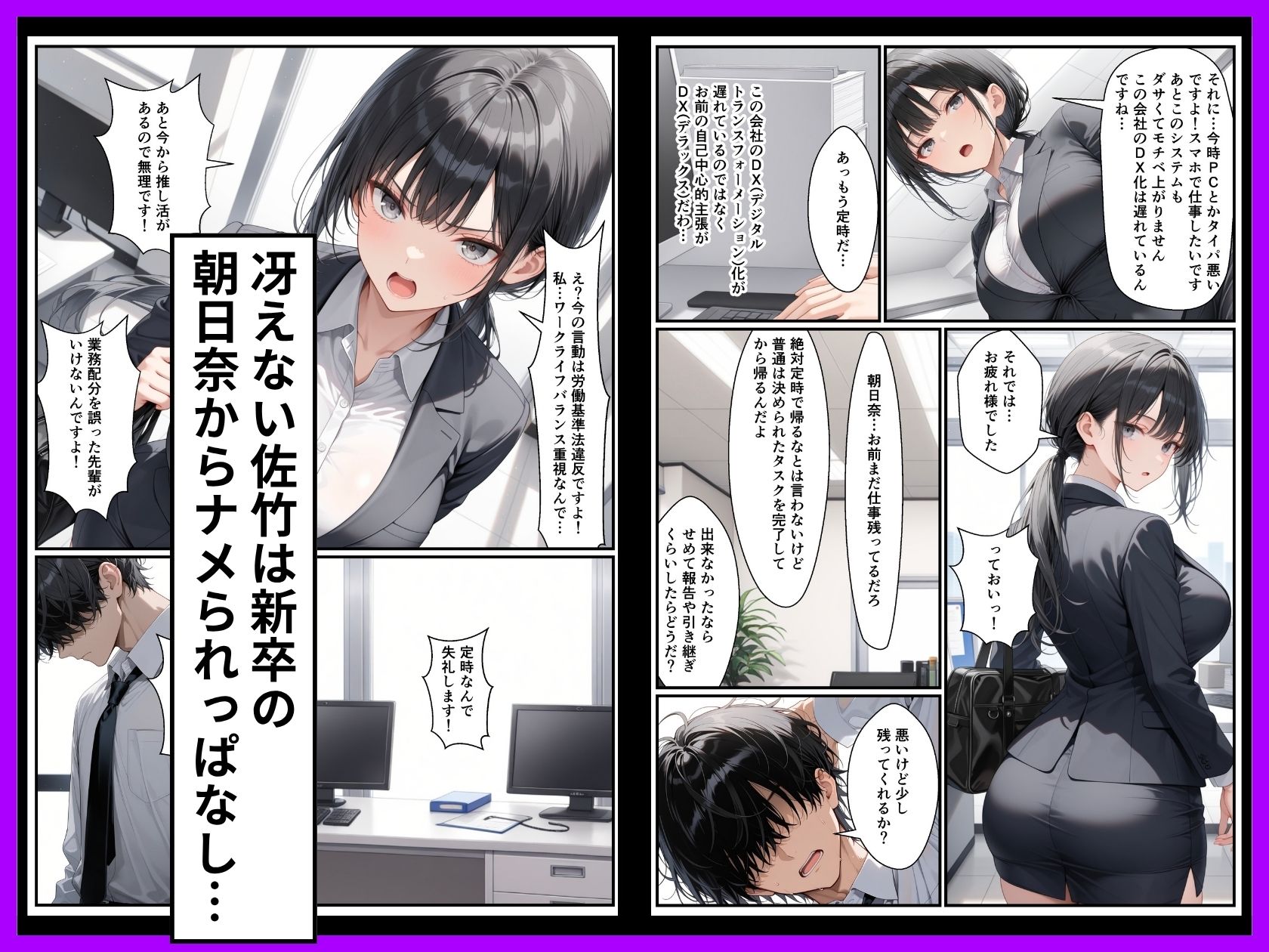 Z世代25卒新入社員の後輩ちゃんが若害なので性処理課に異動させたったwww - サンプル画像 2