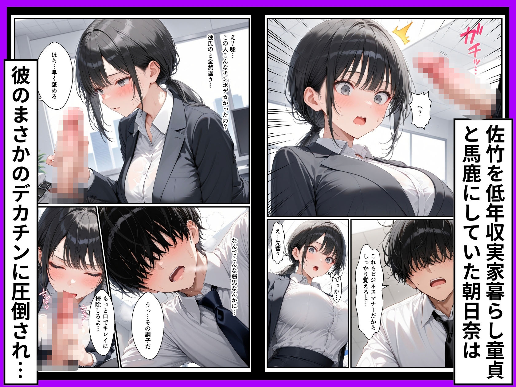 Z世代25卒新入社員の後輩ちゃんが若害なので性処理課に異動させたったwww - サンプル画像 4