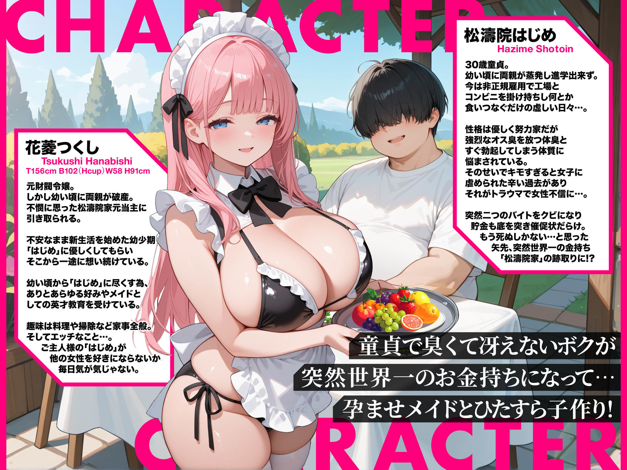 孕ませメイドの子作りご奉仕〜童貞で臭くて冴えないボクが突然世界一のお金持ちになった件〜VOL.1 - サンプル画像 1