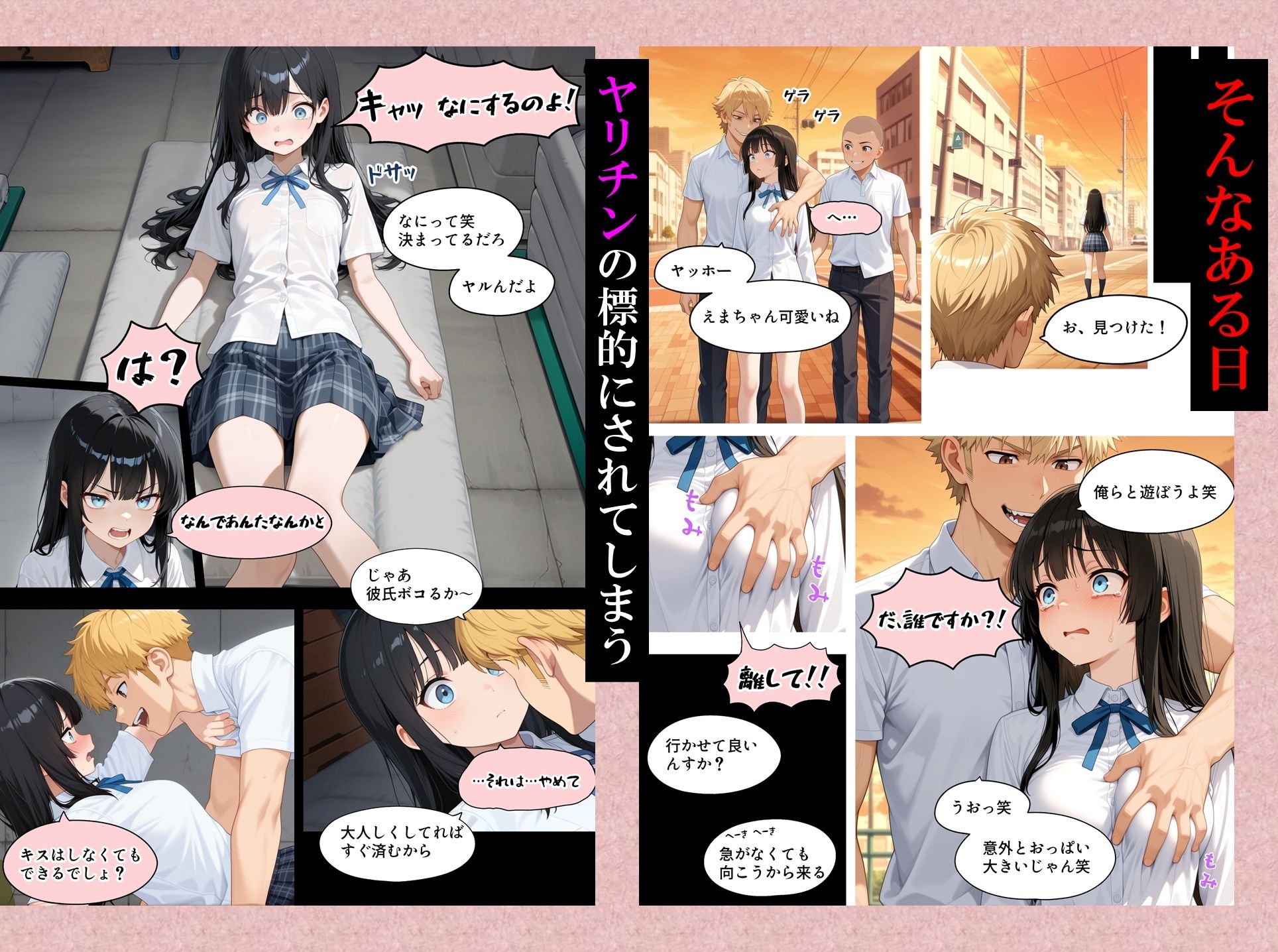 清楚でウブだったえまはデカち〇ぽに堕とされる - サンプル画像 3