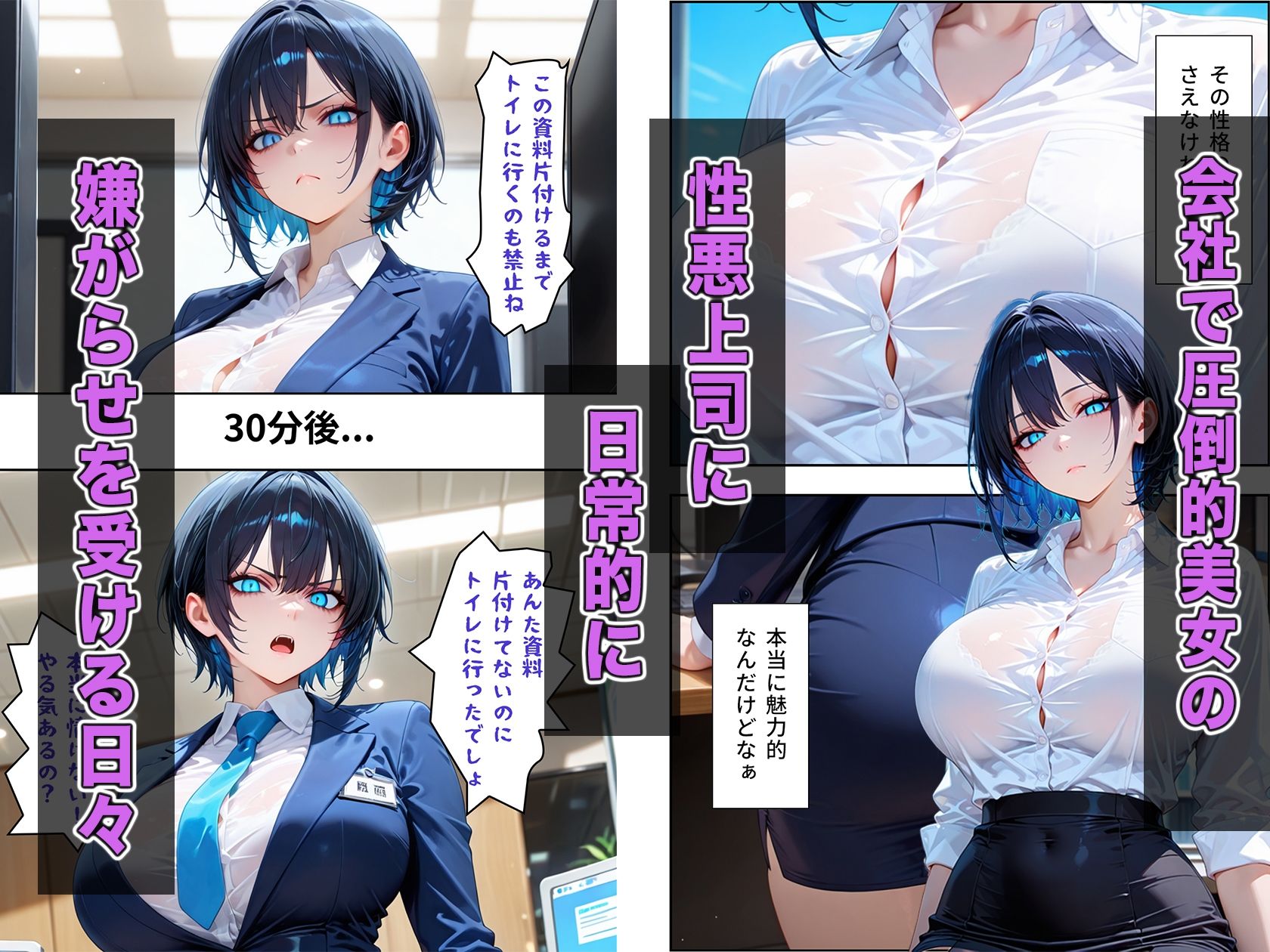 デリヘルを呼んだら性悪な上司が来た - サンプル画像 1