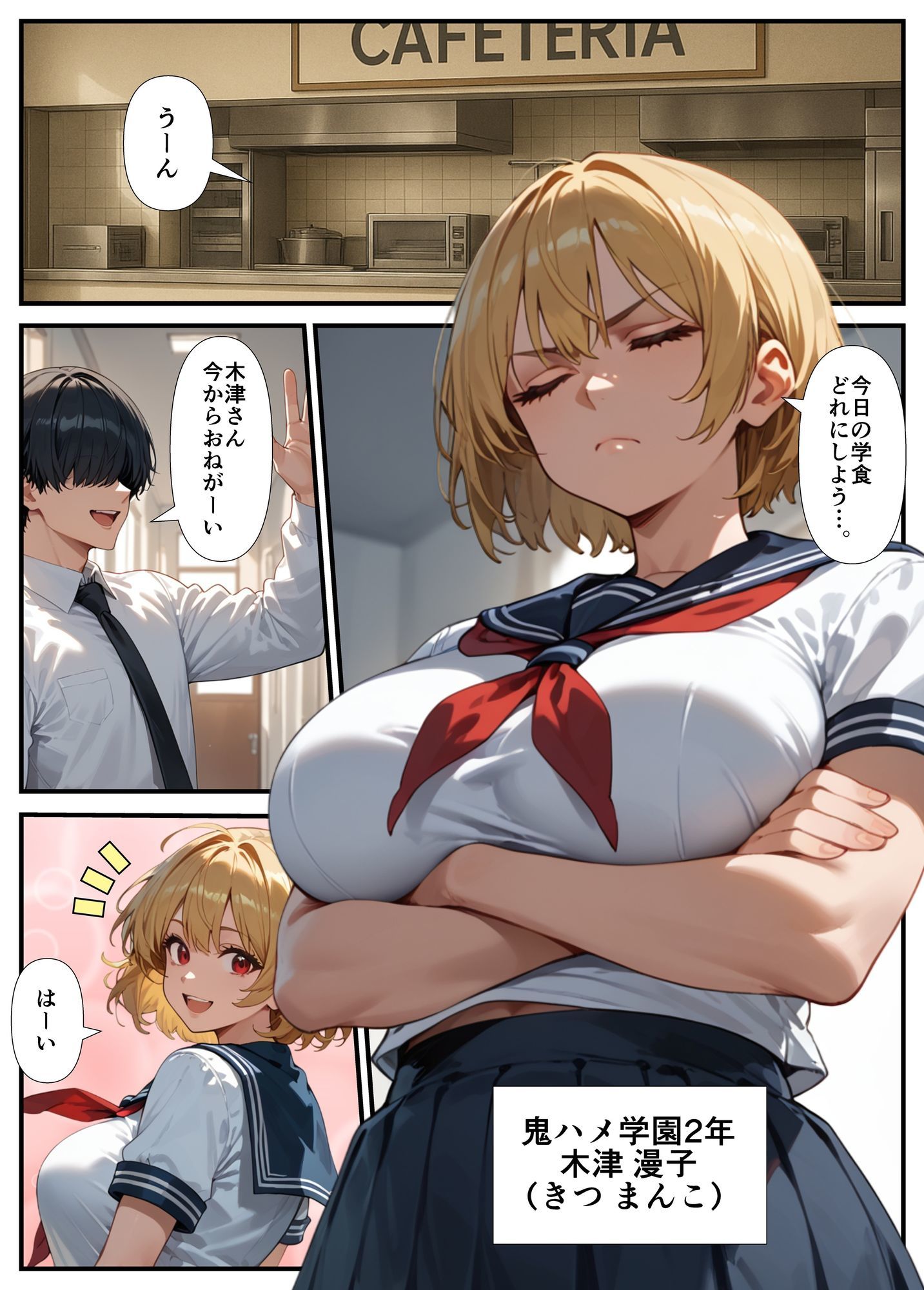 巨乳ギャルが先輩彼氏と教室でセックス！？ 撮影に成功した俺はこれをネタに本番の交渉をするwww - サンプル画像 3