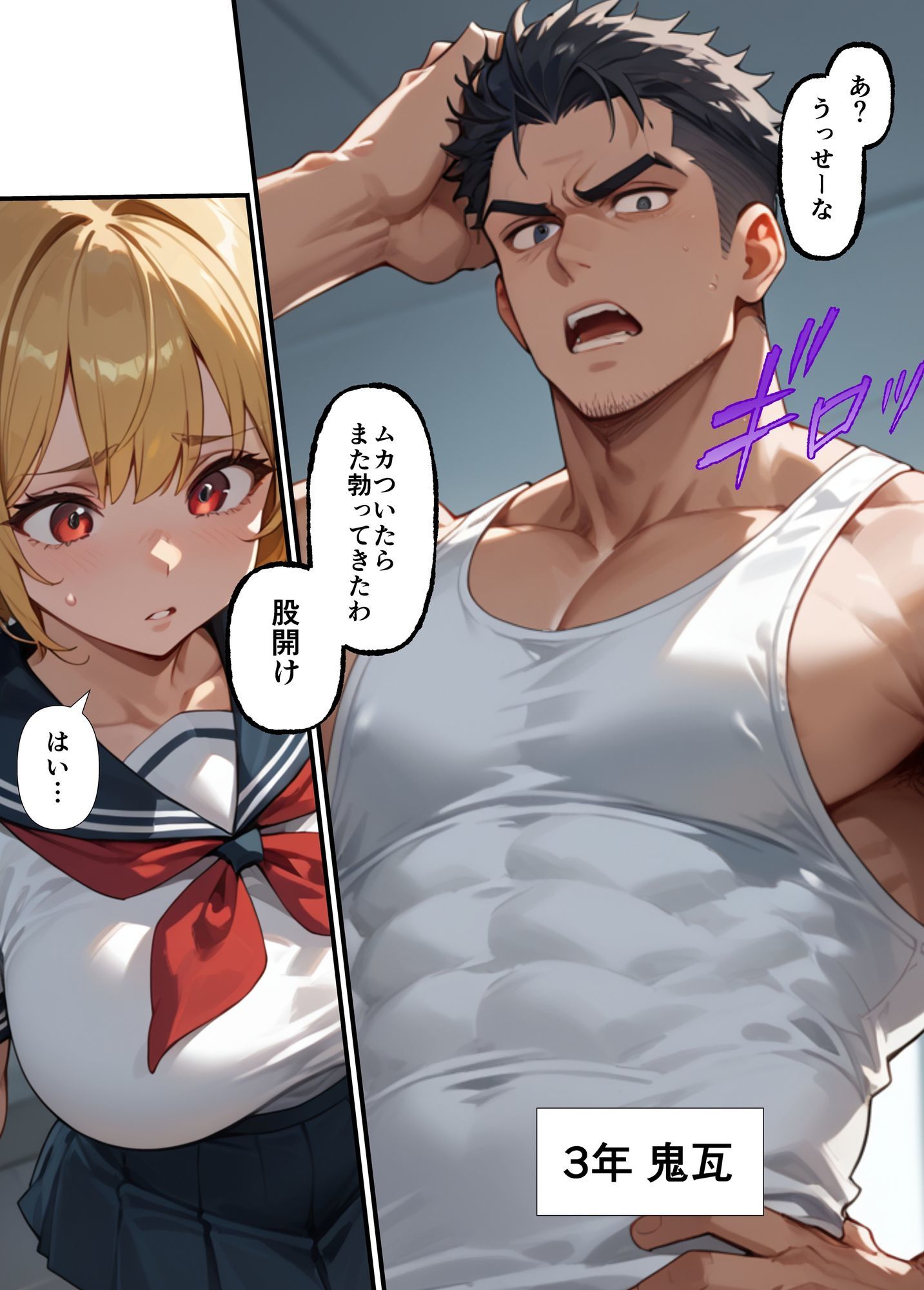 巨乳ギャルが先輩彼氏と教室でセックス！？ 撮影に成功した俺はこれをネタに本番の交渉をするwww - サンプル画像 8