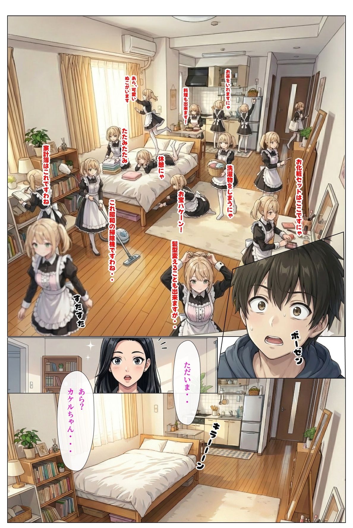 うちのアンドロイドはお腹をつまむと『にゃ〜』と鳴くんだが - サンプル画像 7