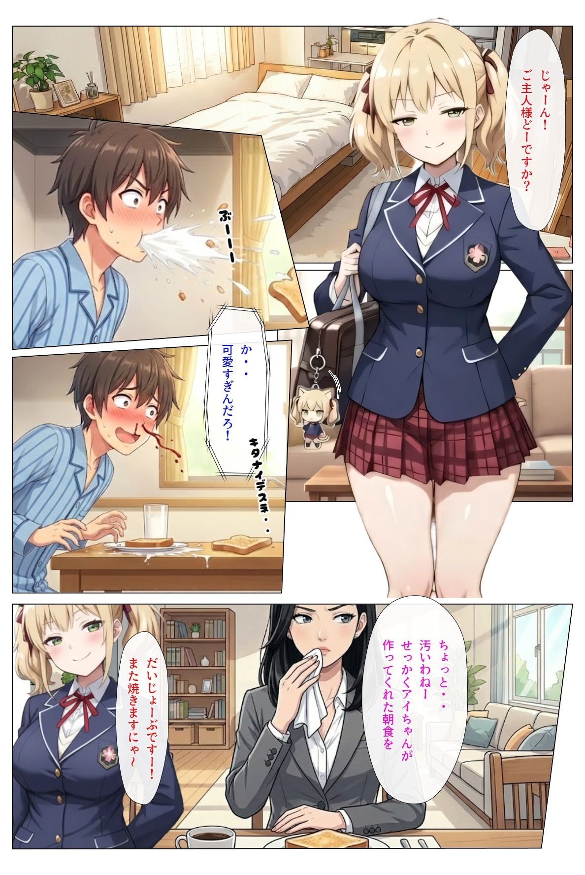 うちのアンドロイドはお腹をつまむと『にゃ〜』と鳴くんだが - サンプル画像 8