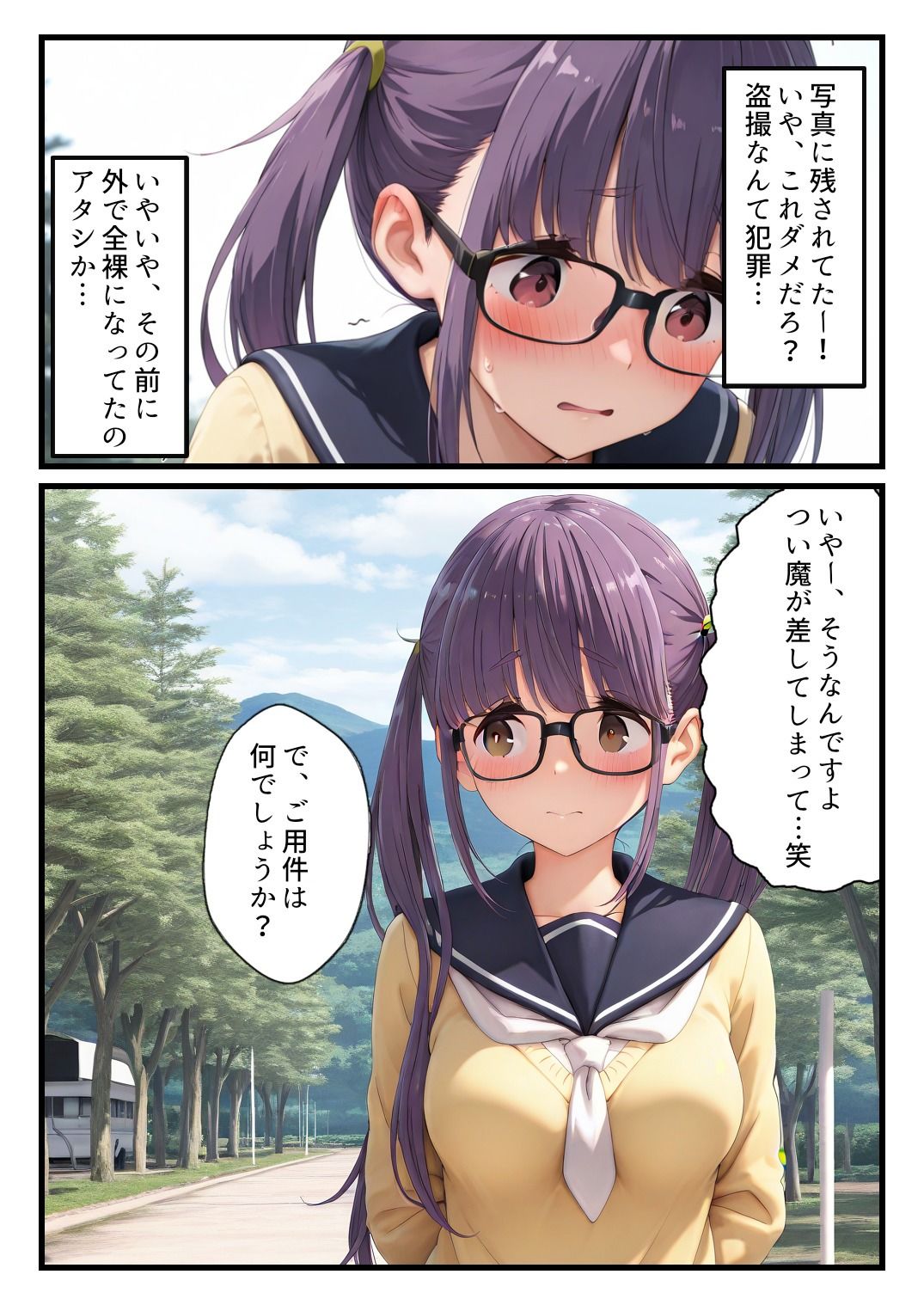 野クル部長が他のキャンプ客達に野外露出癖がバレてしまいパコられてしまう話 - サンプル画像 9