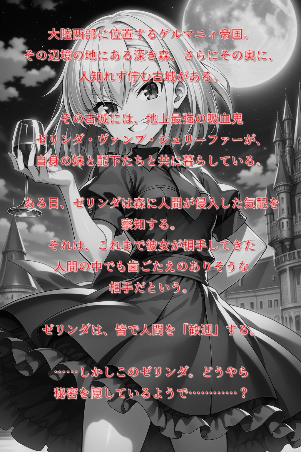 森の古城の吸血鬼 - サンプル画像 1