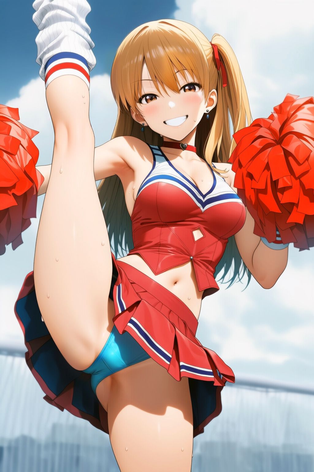 『チアガール集団レズいじめ、女同士の地獄の快楽責め』【貞操帯絶頂管理、ルーインドオーガズム編】 - サンプル画像 4