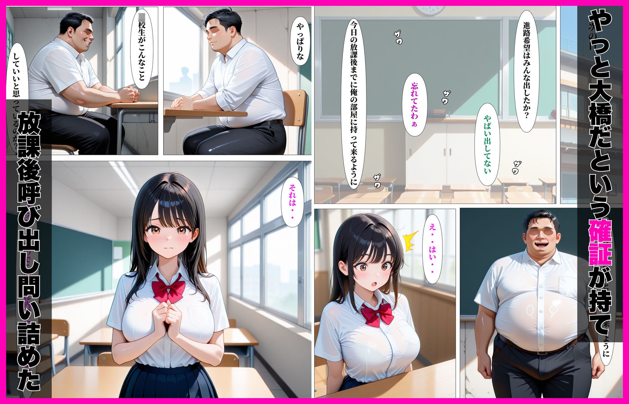 変態教師は裏垢バレした教え子の処女強奪した話 - サンプル画像 3