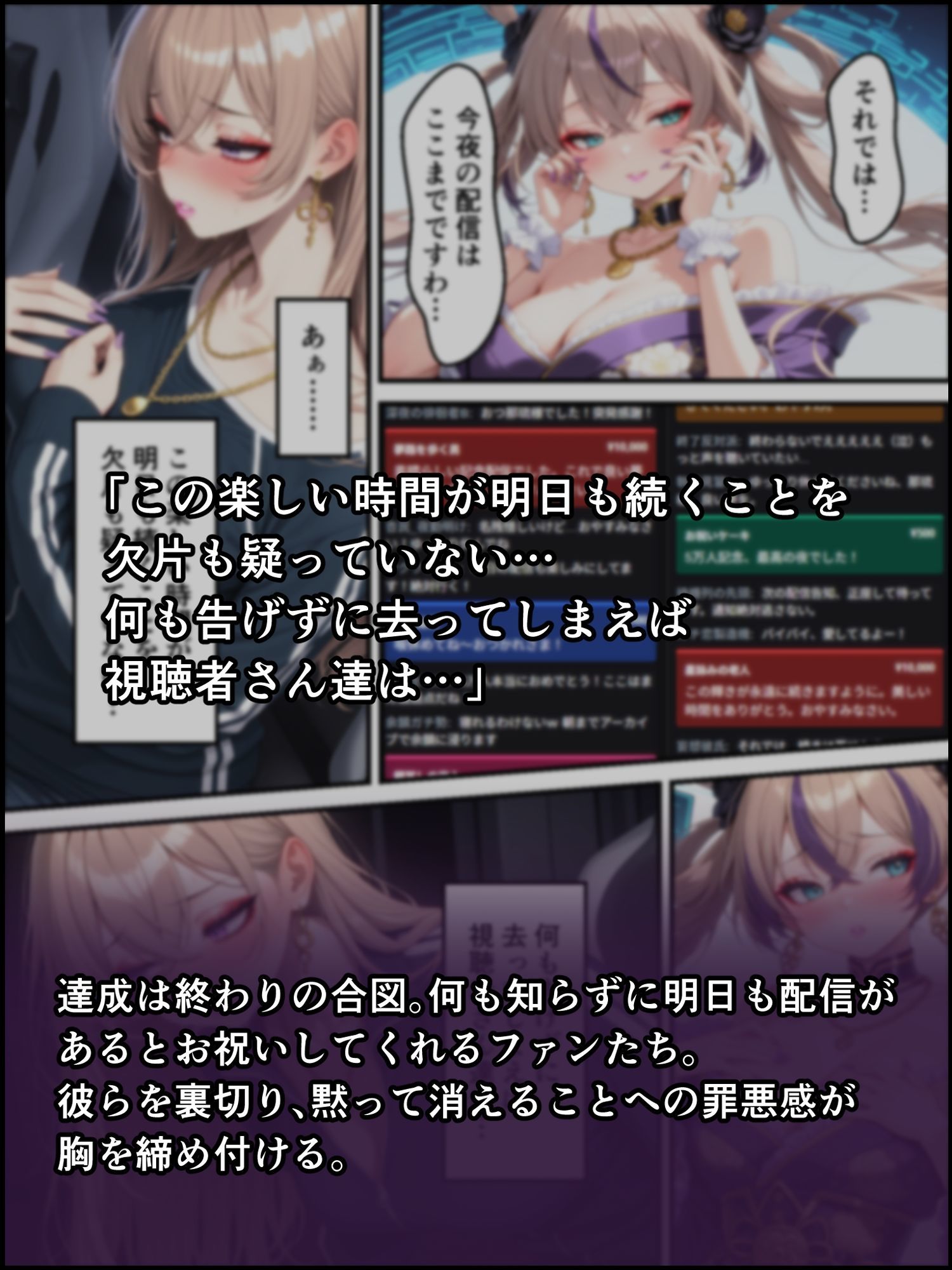 蝕宴のコラプティオ  淫魔の呪いで美少女に変えられた高慢な特待生が、清楚系ビッチな淫魔Vアイドルに堕ちるまでの2週間 - サンプル画像 9