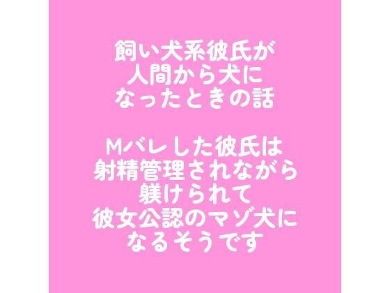 飼い犬系彼氏が人間から犬になったときの話 〜Mバレした彼氏は射精管理されながら躾けられて彼女公認のマゾ犬になるそうです〜