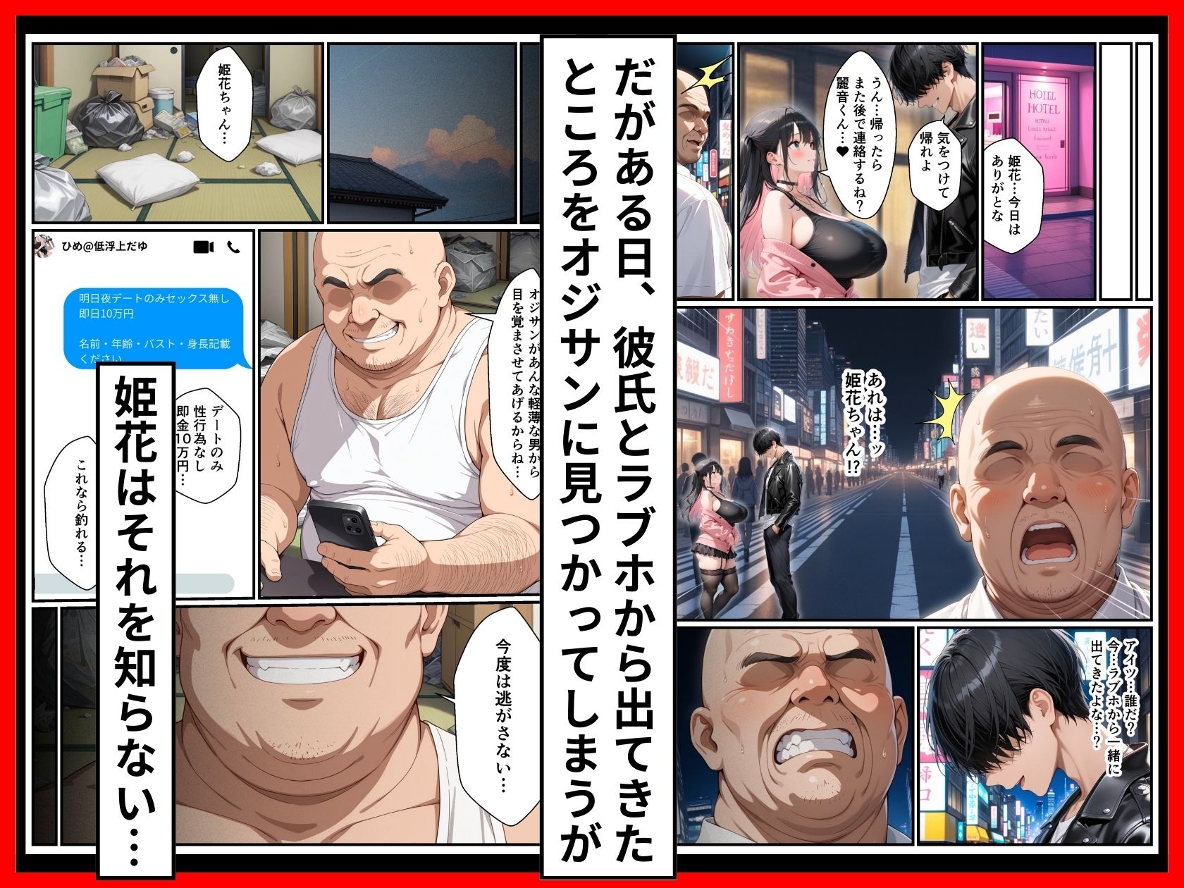 頂き女子が無敵オジに制裁SEX執行されて完堕ちする話 - サンプル画像 2