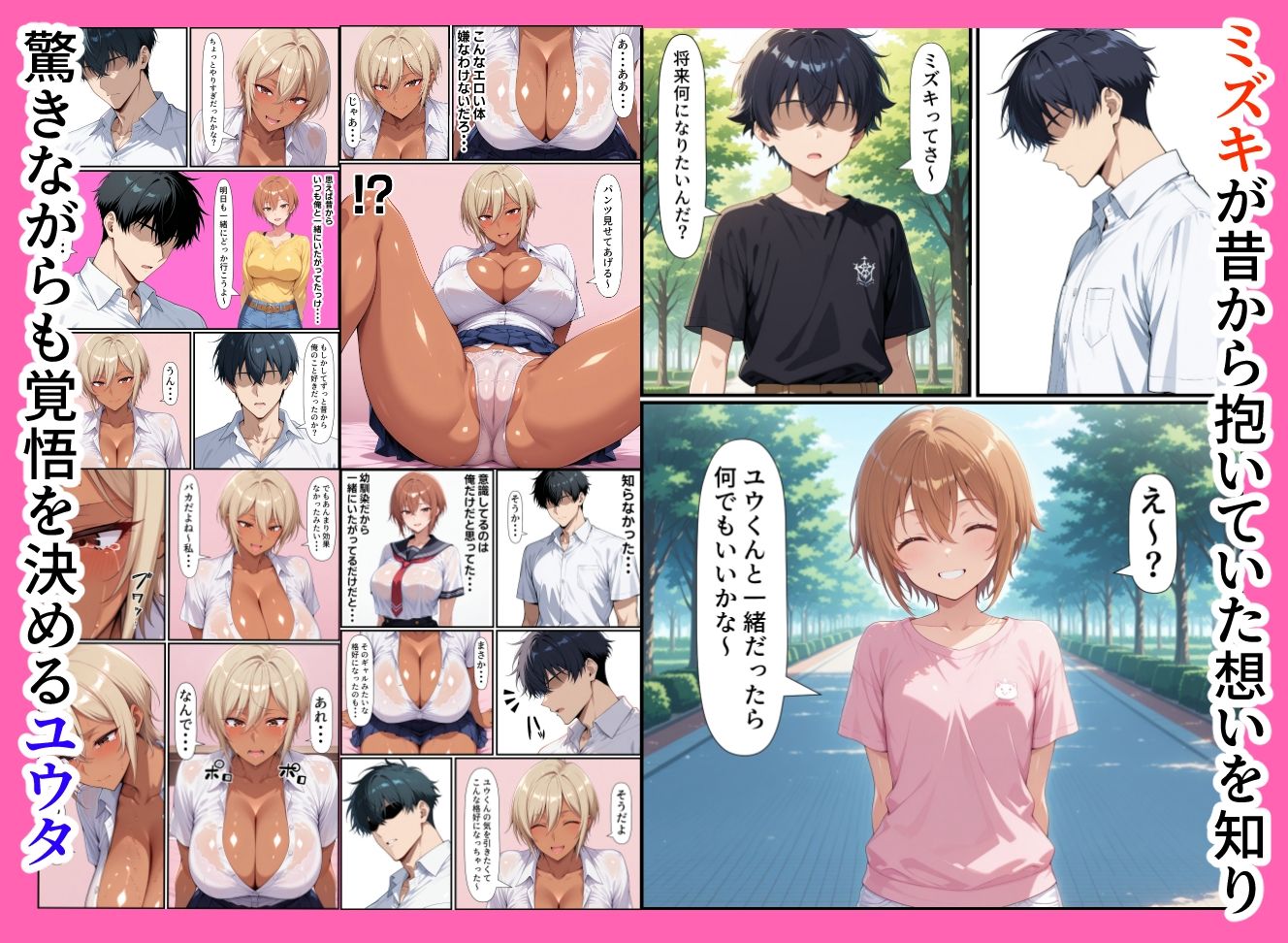 幼馴染の黒ギャル、コスプレSEXにハマる - サンプル画像 2