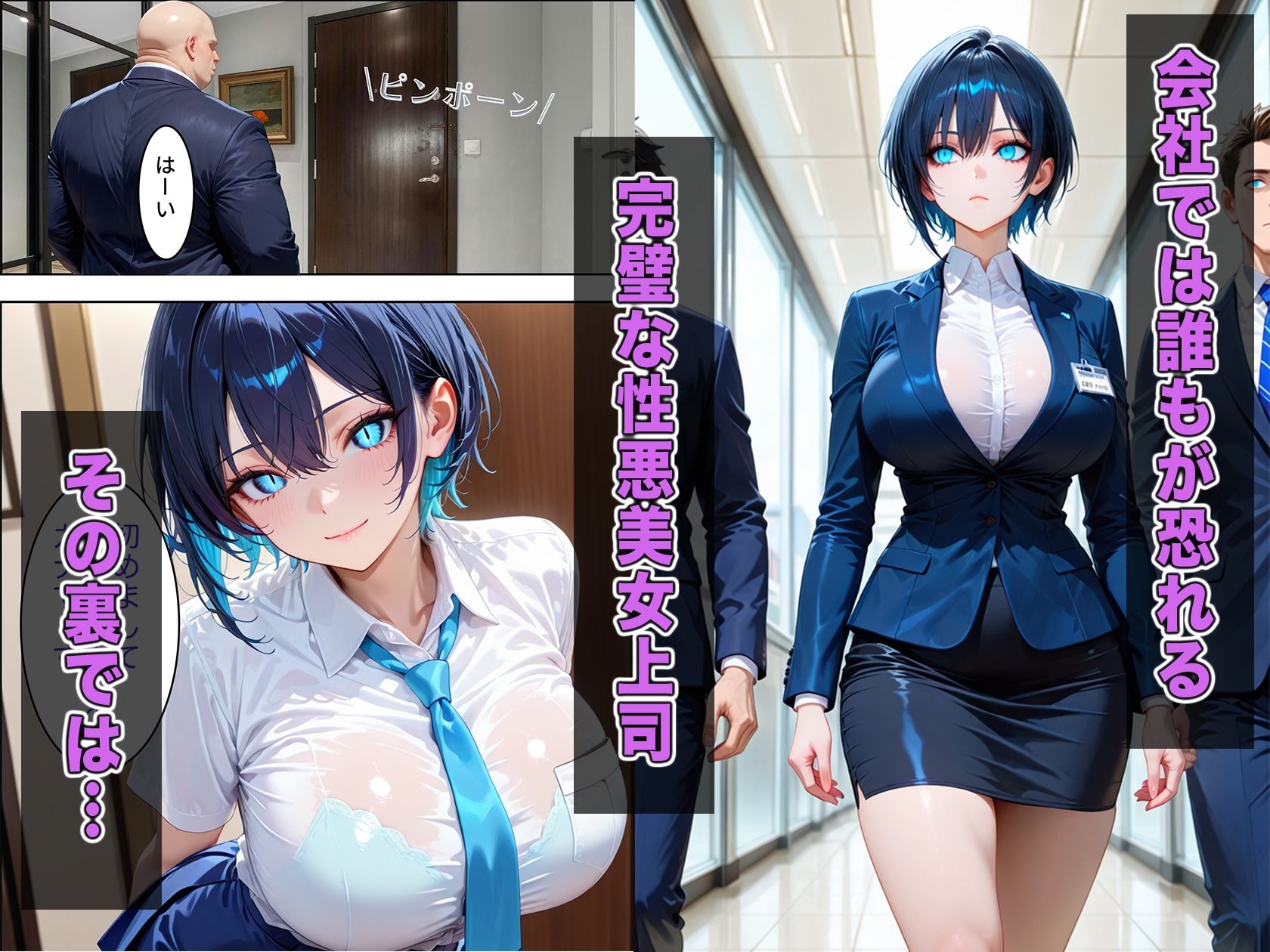 デリヘル呼んだら性悪上司が来た【社内調教編】 - サンプル画像 1