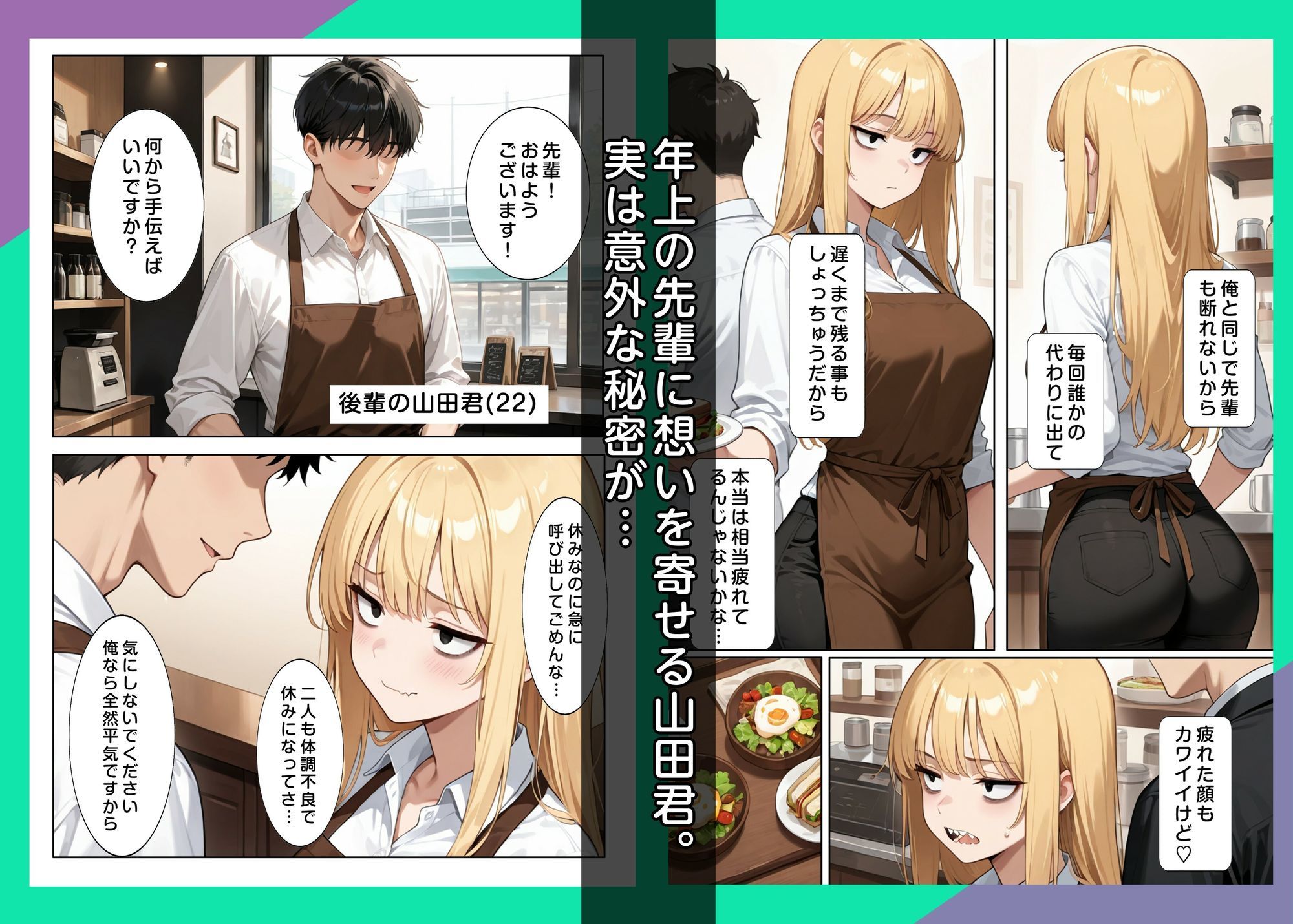 先輩のコンプレックスに恋する後輩君 - サンプル画像 2