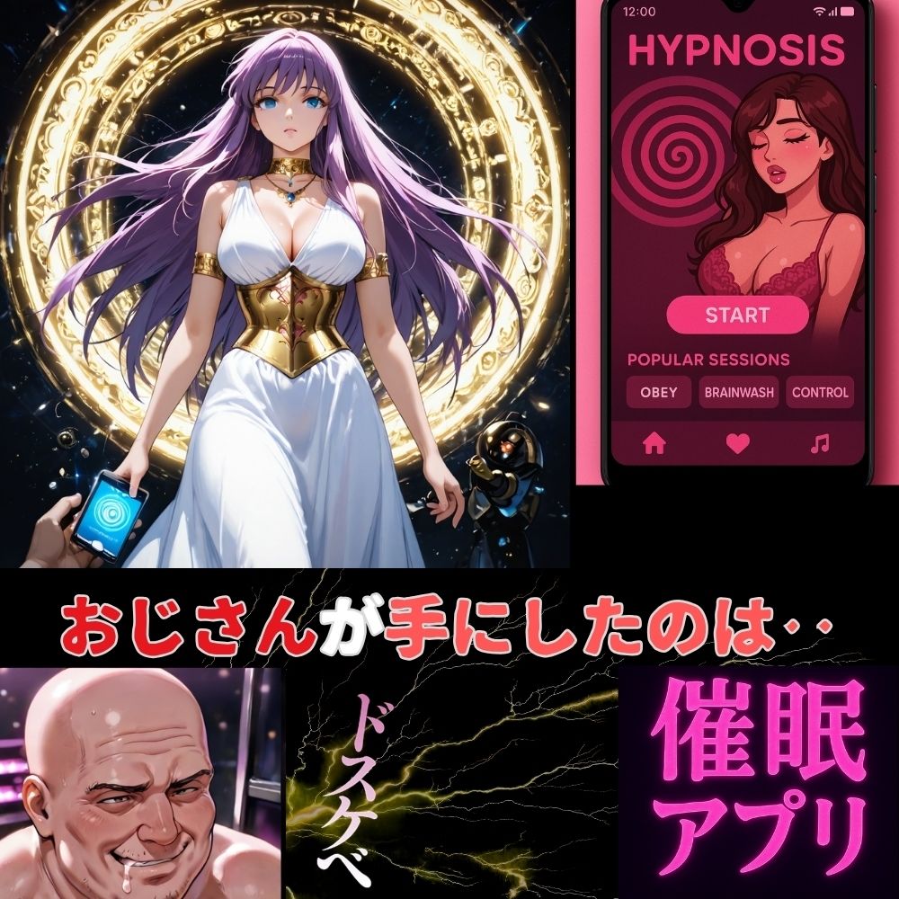 聖なる絶頂！服従コマンドを強●注入された女神‥催●アプリが支配する最後の聖戦‥ - サンプル画像 1