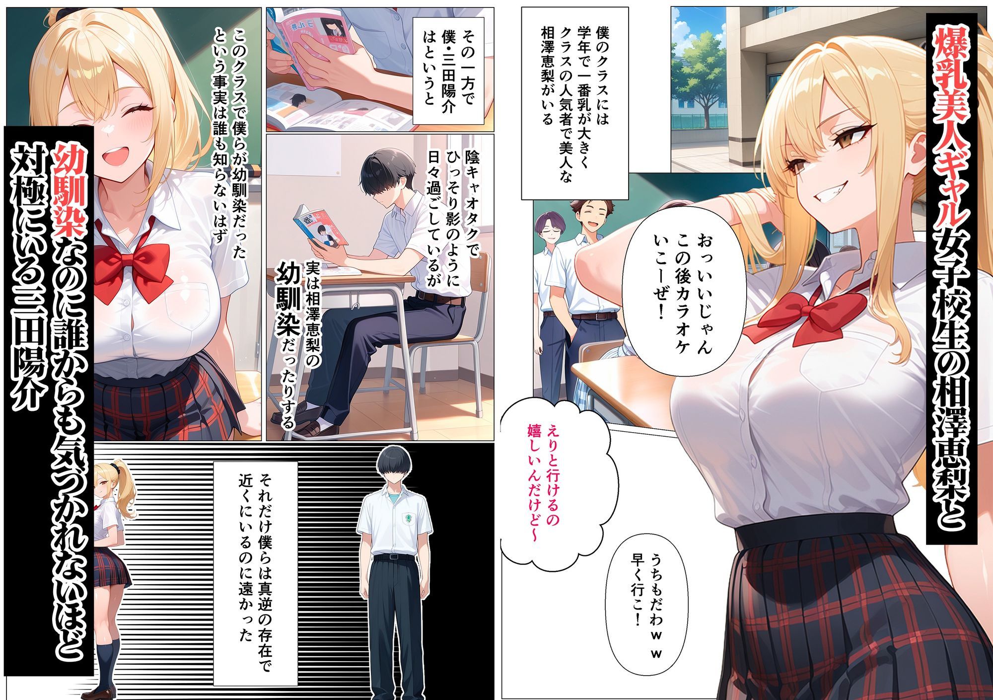 幼馴染の爆乳ギャルが陰キャオタクのデカチン中毒になった話 - サンプル画像 2