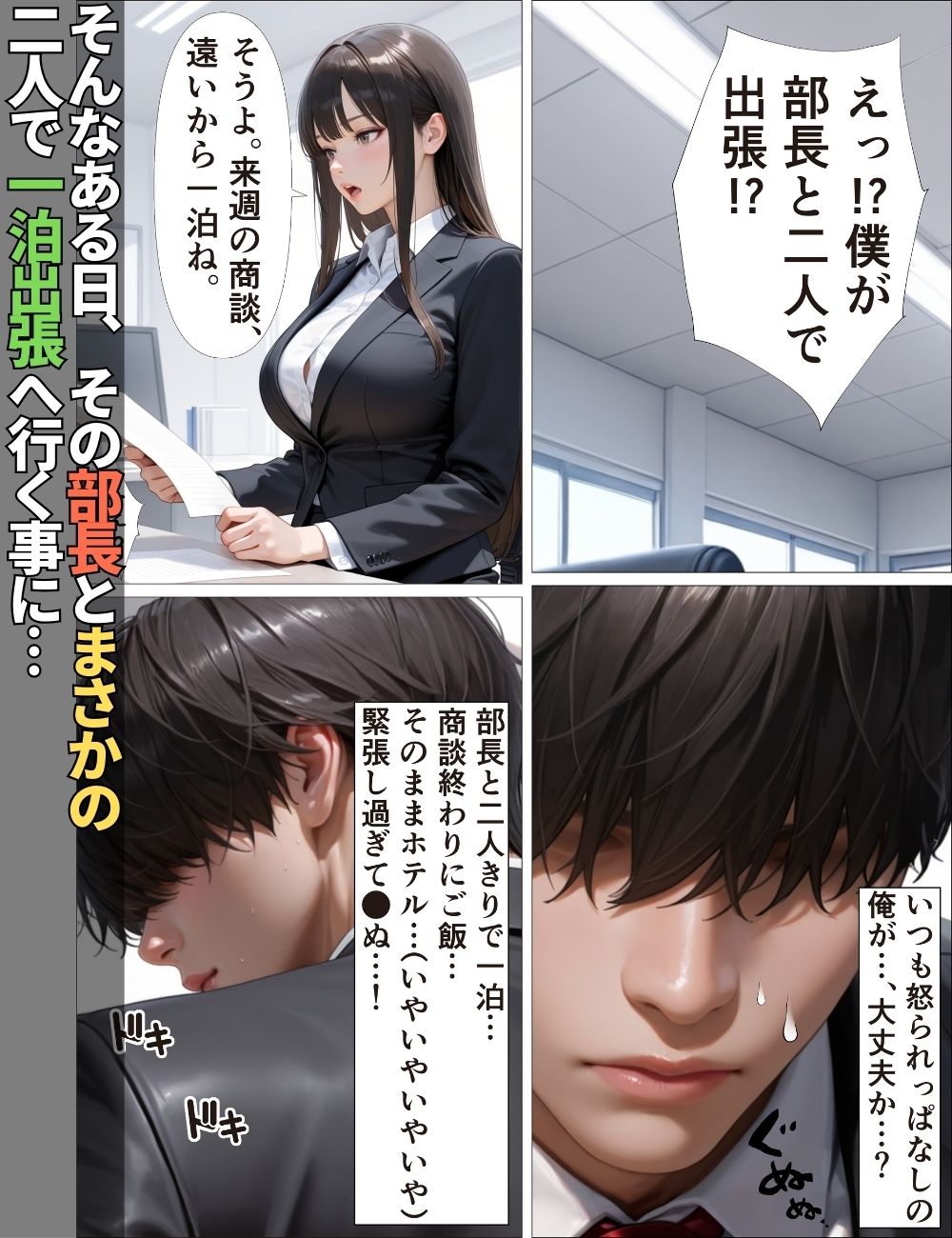 デキる女上司はダメ部下な俺には優しい〜出張で禁断のチン堕ちした話〜【漫画】【ツンデレ】【中出し】【種付けプレス】 - サンプル画像 3