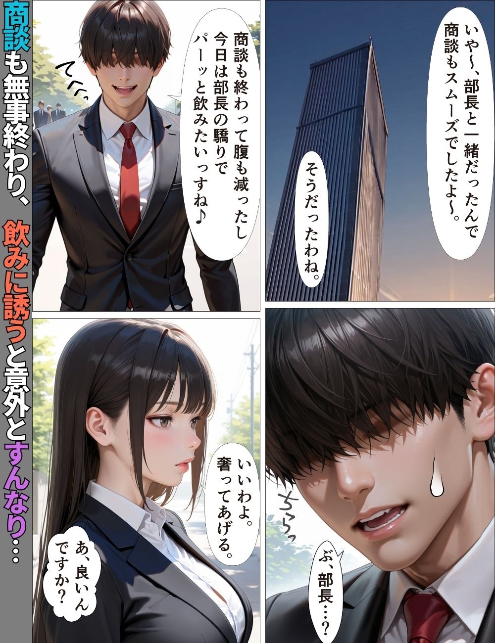 デキる女上司はダメ部下な俺には優しい〜出張で禁断のチン堕ちした話〜【漫画】【ツンデレ】【中出し】【種付けプレス】 - サンプル画像 4