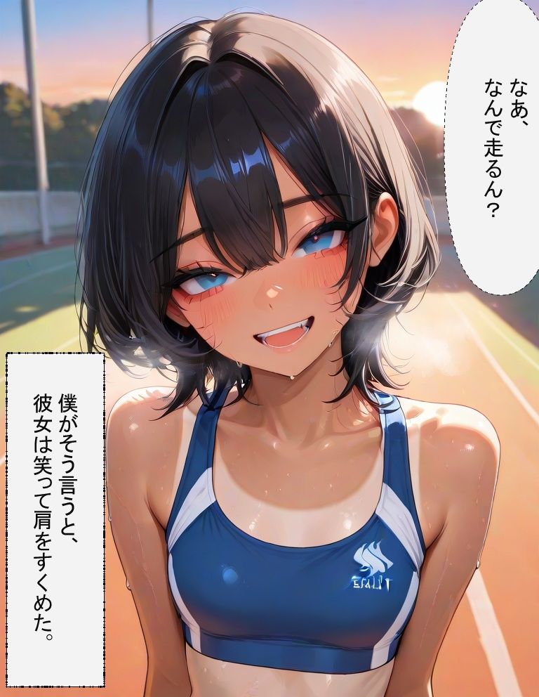 焦げた白線の上で - サンプル画像 1