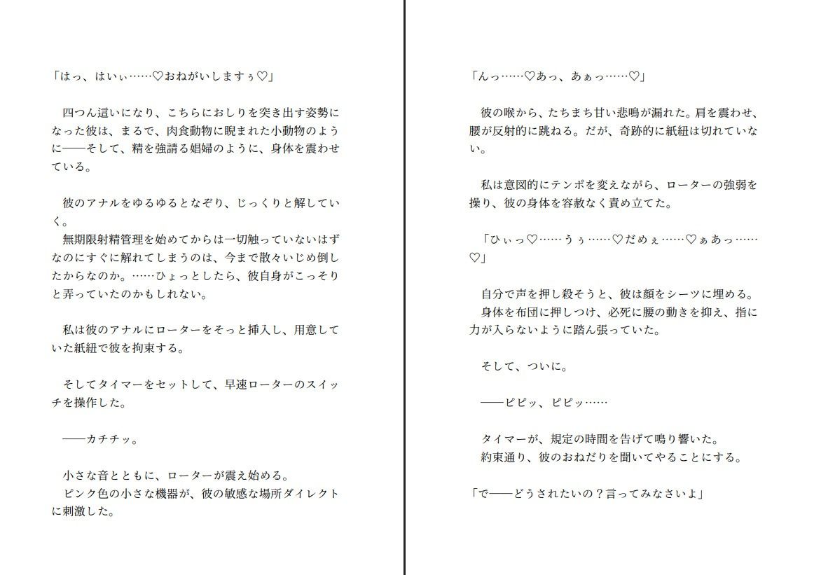 飼い犬系彼氏と喧嘩して仲直りする〜射精する権利を奪ってくださいと懇願する彼の望みが健気すぎたので射精できない彼をたくさんいじめてあげようと思います〜 - サンプル画像 8