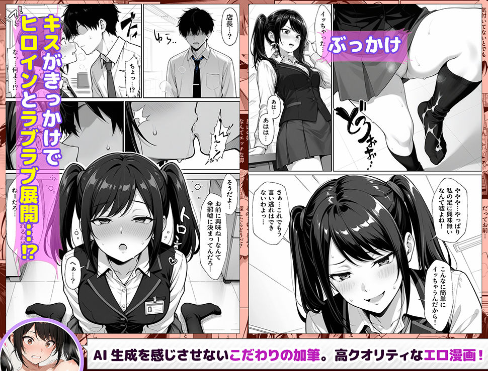 パチンコ店長の俺。女子スタッフのシコい足で毎日脳汁出してたらイチャラブSEXする事になった！〜ただし時々殴られる〜 - サンプル画像 7