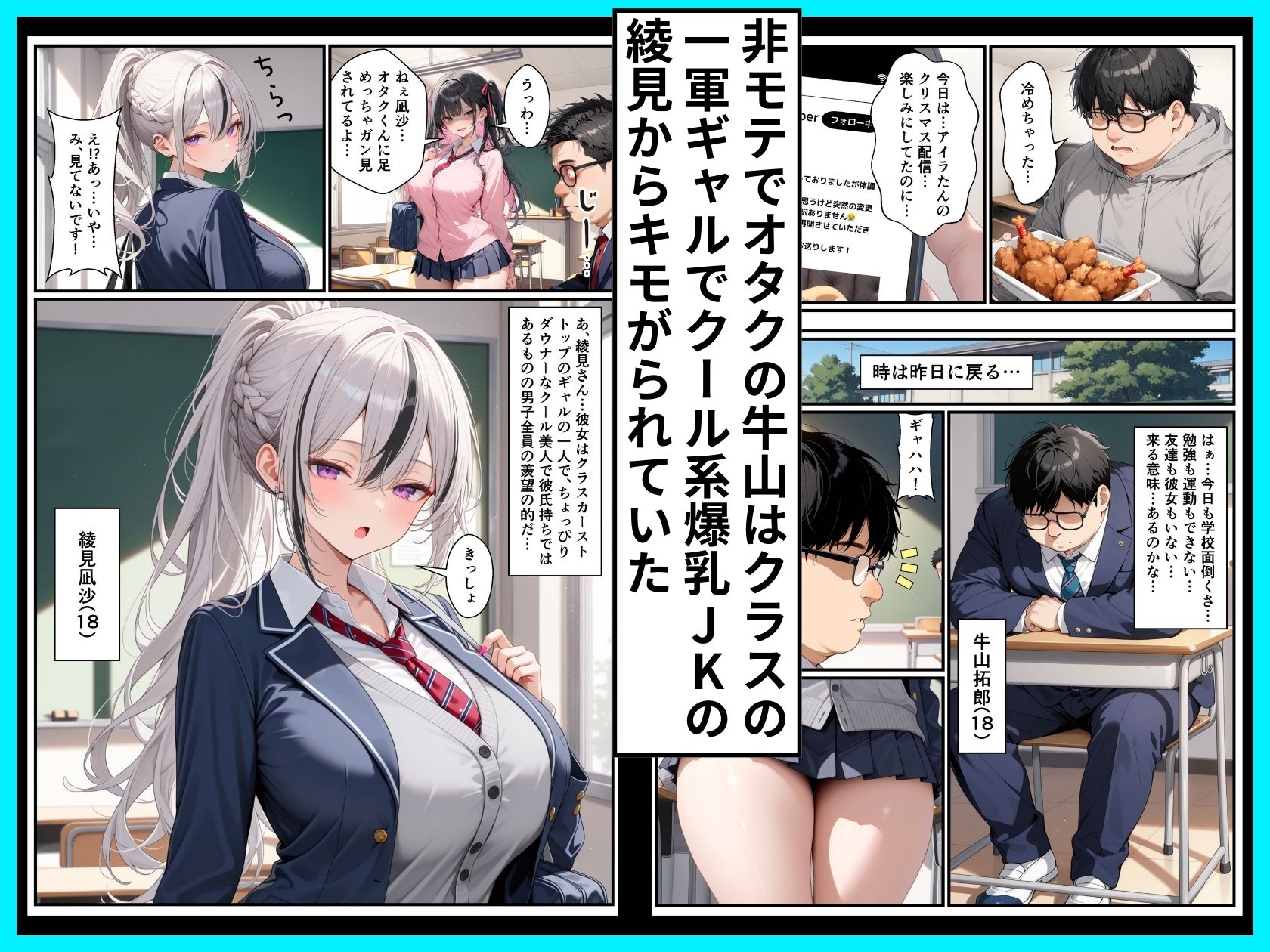 推しのVtuberがクラスのSSR級ダウナー系爆乳ギャルだった話 - サンプル画像 1