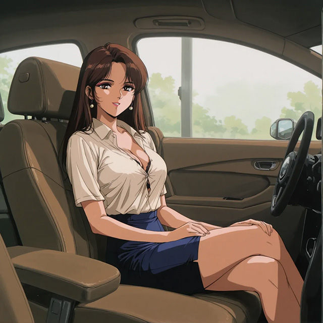 人妻OLと朝からカーセックス - サンプル画像 9