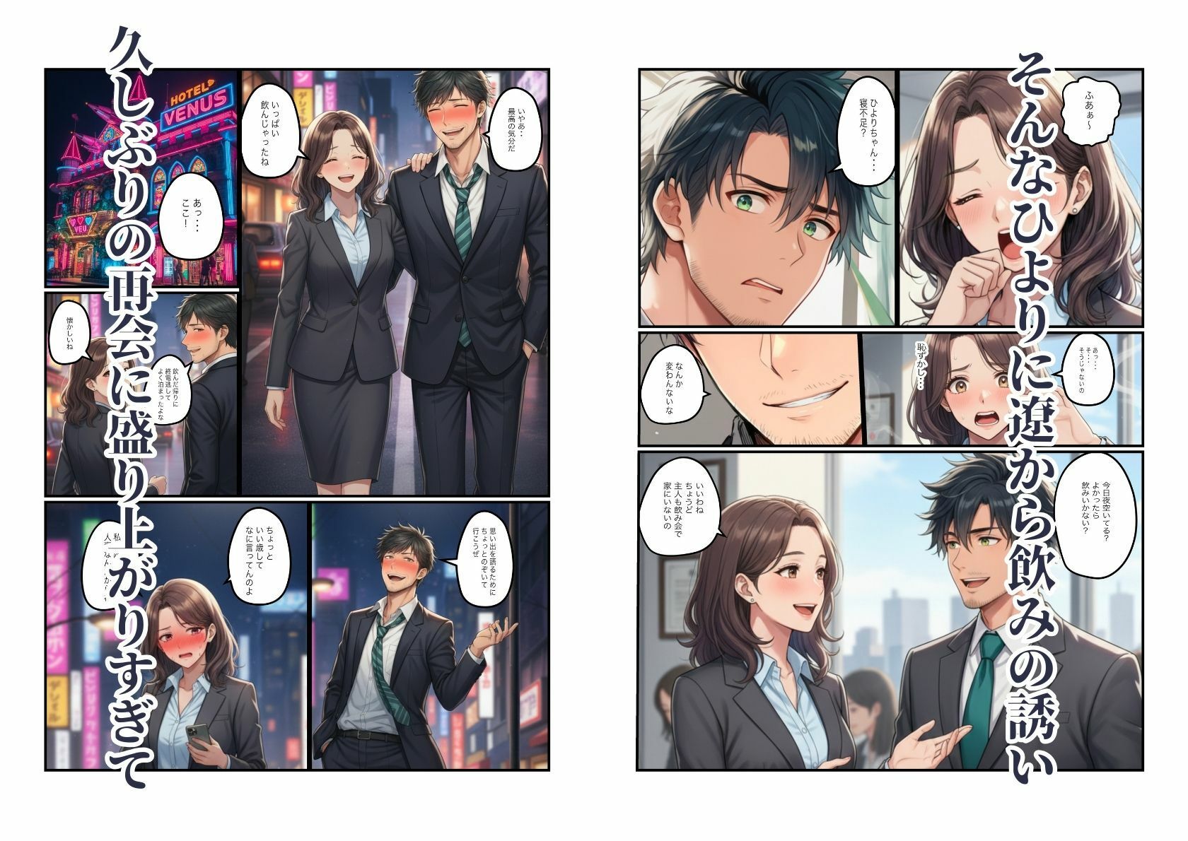 人妻の巨乳熟女（40）が元カレに寝取られ中出しセックス - サンプル画像 4