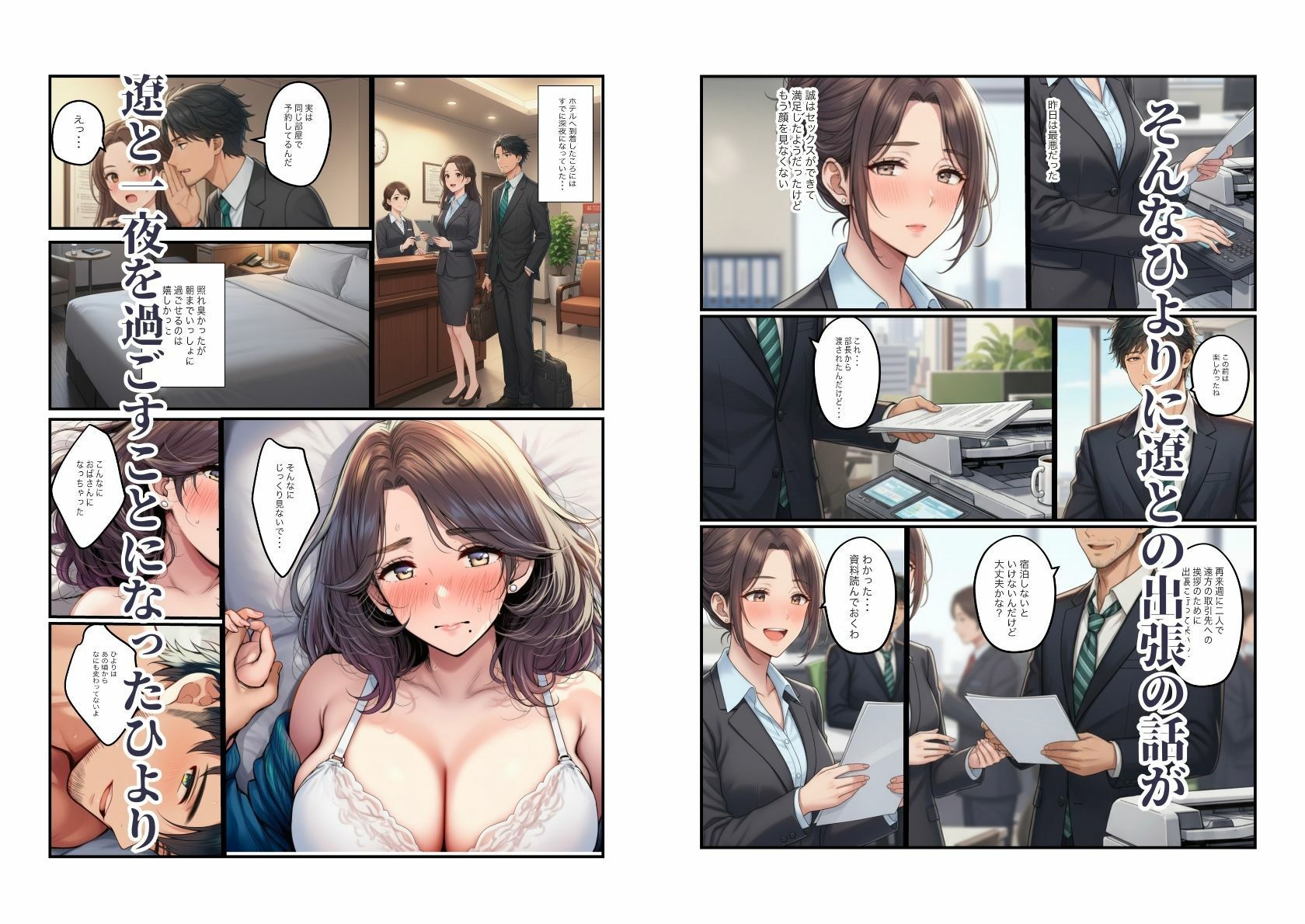 人妻の巨乳熟女（40）が元カレに寝取られ中出しセックス - サンプル画像 9