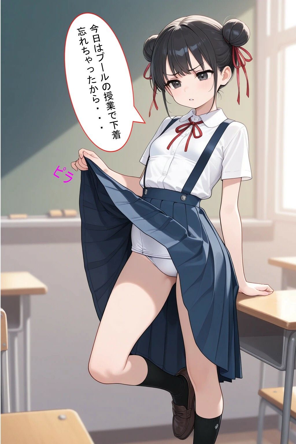 パンツ見せてと頼んだら恥じらい見せてくれた！そしたらぶっかけないと失礼だよね！＊軽蔑ジト目頂きました〜 - サンプル画像 5