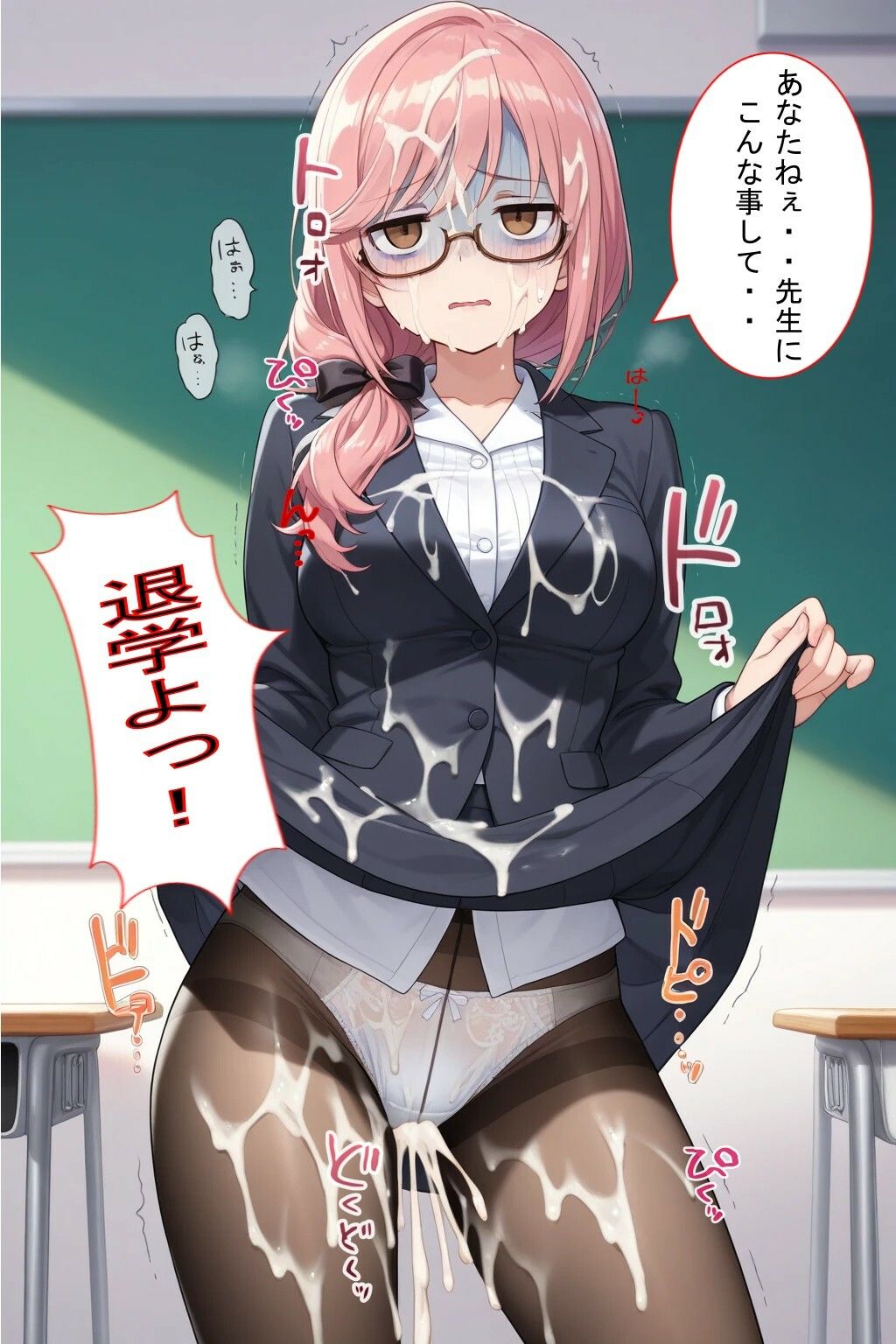 パンツ見せてと頼んだら恥じらい見せてくれた！そしたらぶっかけないと失礼だよね！＊軽蔑ジト目頂きました〜 - サンプル画像 6