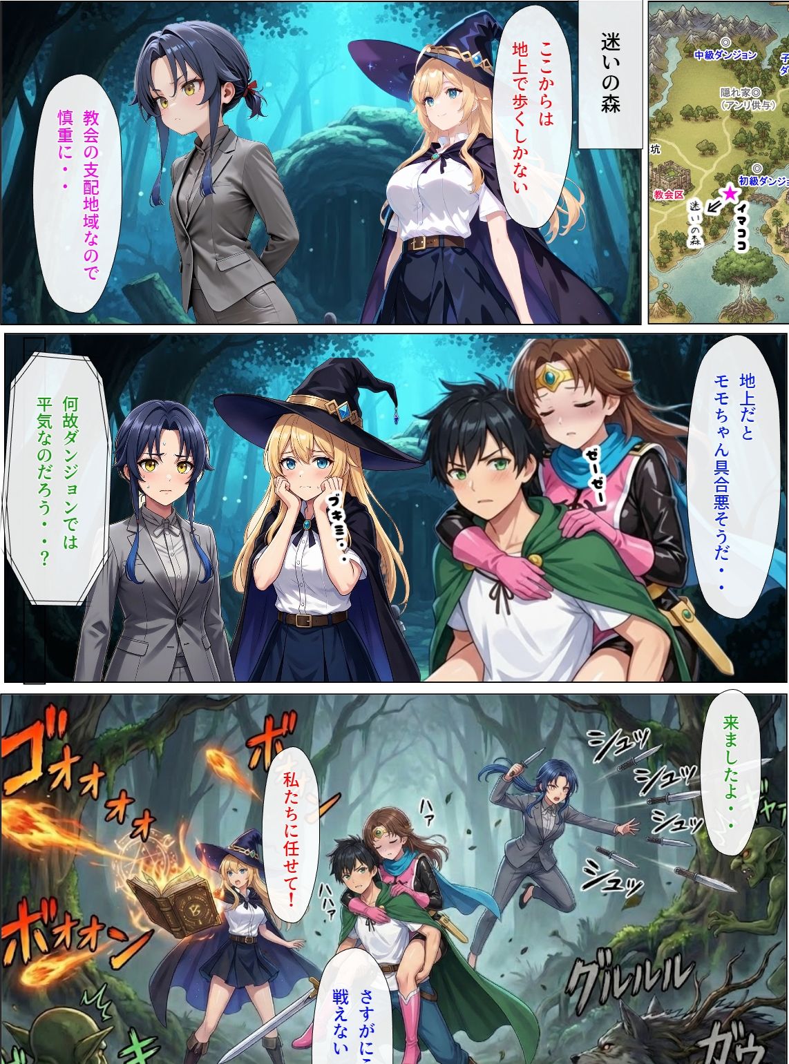 ダンジョンで女の子見つけたからハーレム作ってみたい・・2 - サンプル画像 9