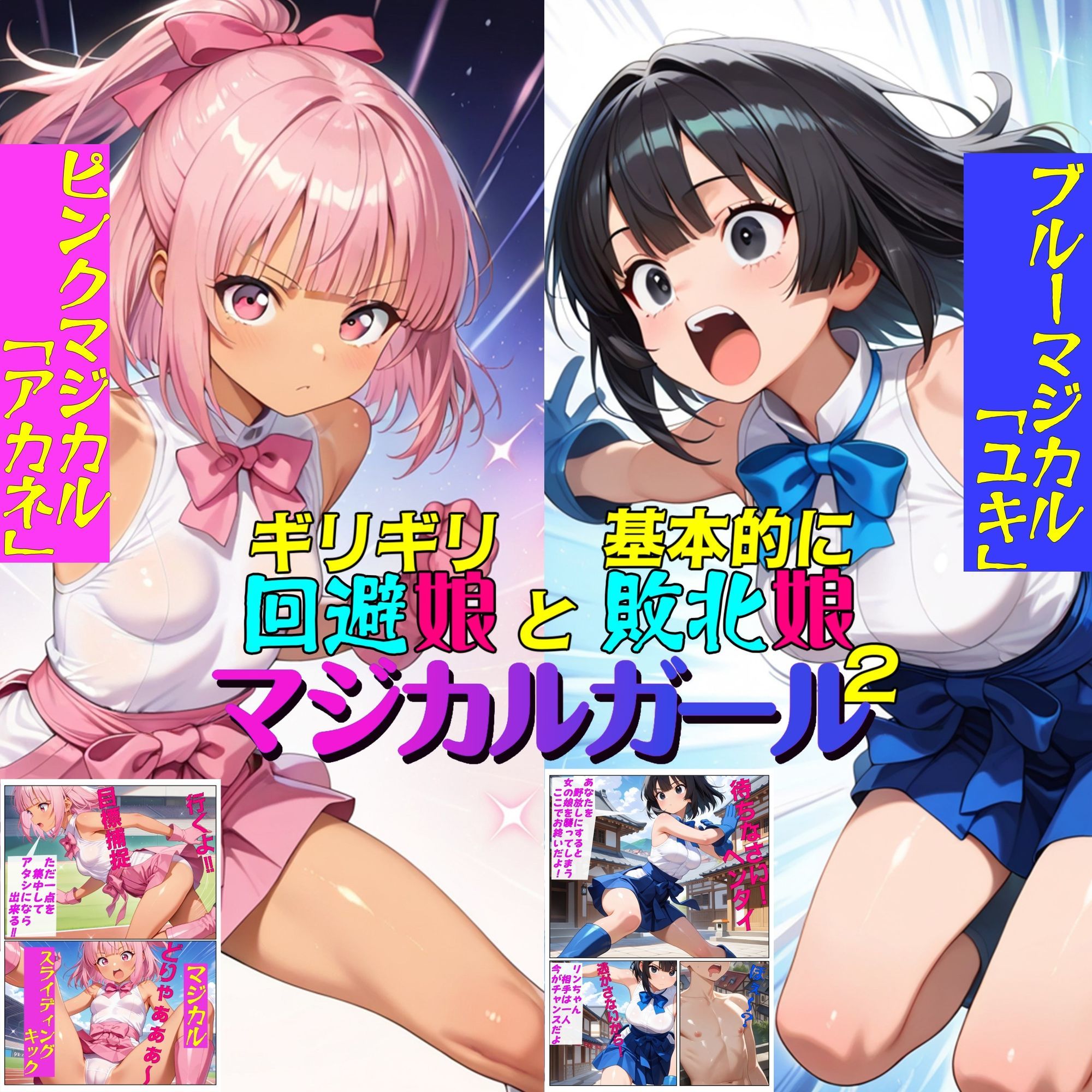 ギリギリ回避娘と基本的に敗北娘  マジカルガール2 - サンプル画像 1