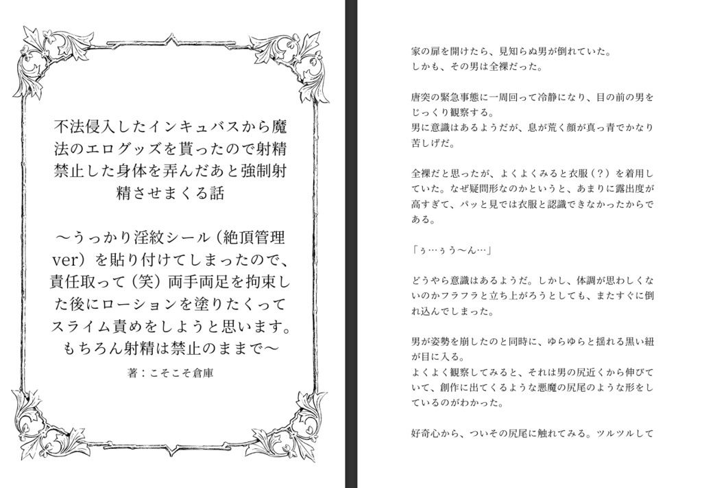 不法侵入したインキュバスから魔法のエログッズを貰ったので射精禁止した身体を弄んだあと強●射精させまくる話 - サンプル画像 1