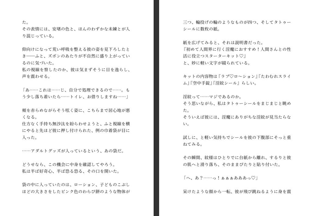 不法侵入したインキュバスから魔法のエログッズを貰ったので射精禁止した身体を弄んだあと強●射精させまくる話 - サンプル画像 7