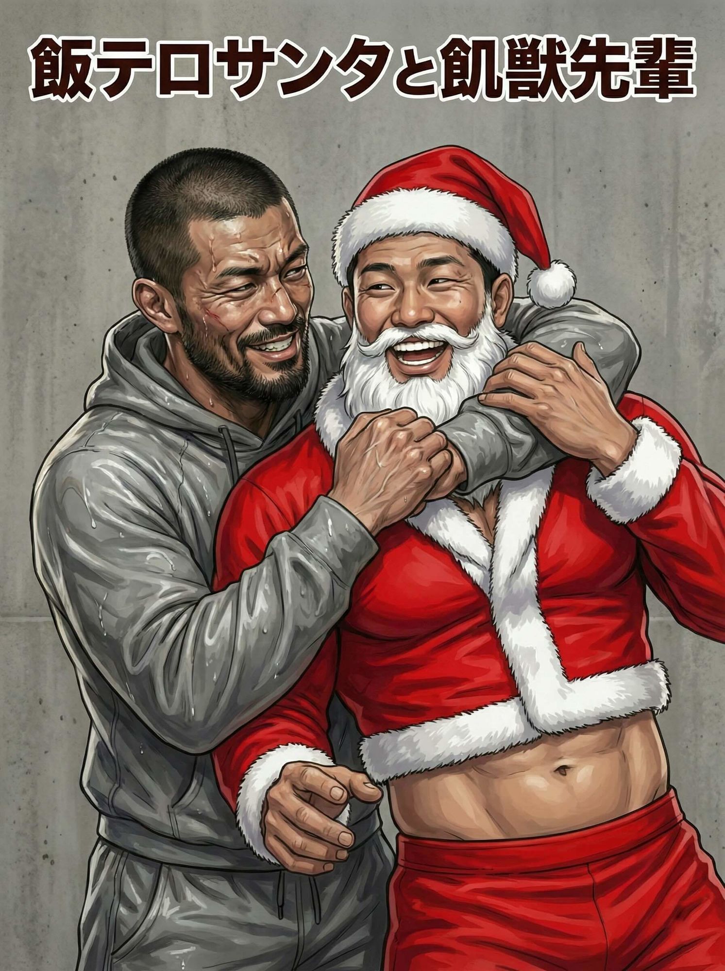 飯テロサンタと飢獣先輩 - サンプル画像 1