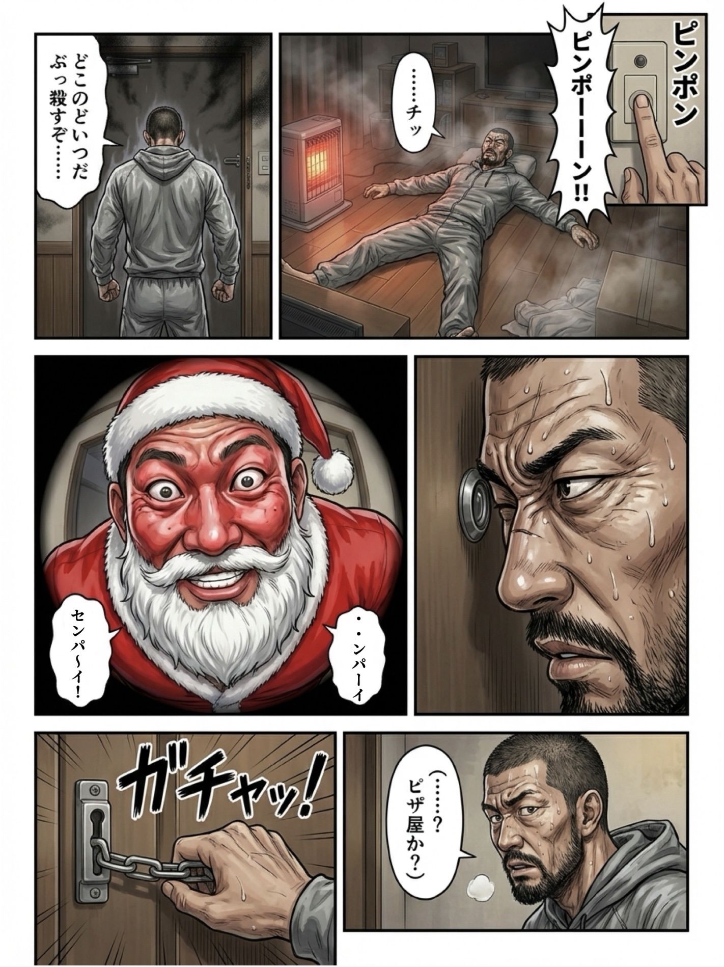 飯テロサンタと飢獣先輩 - サンプル画像 4