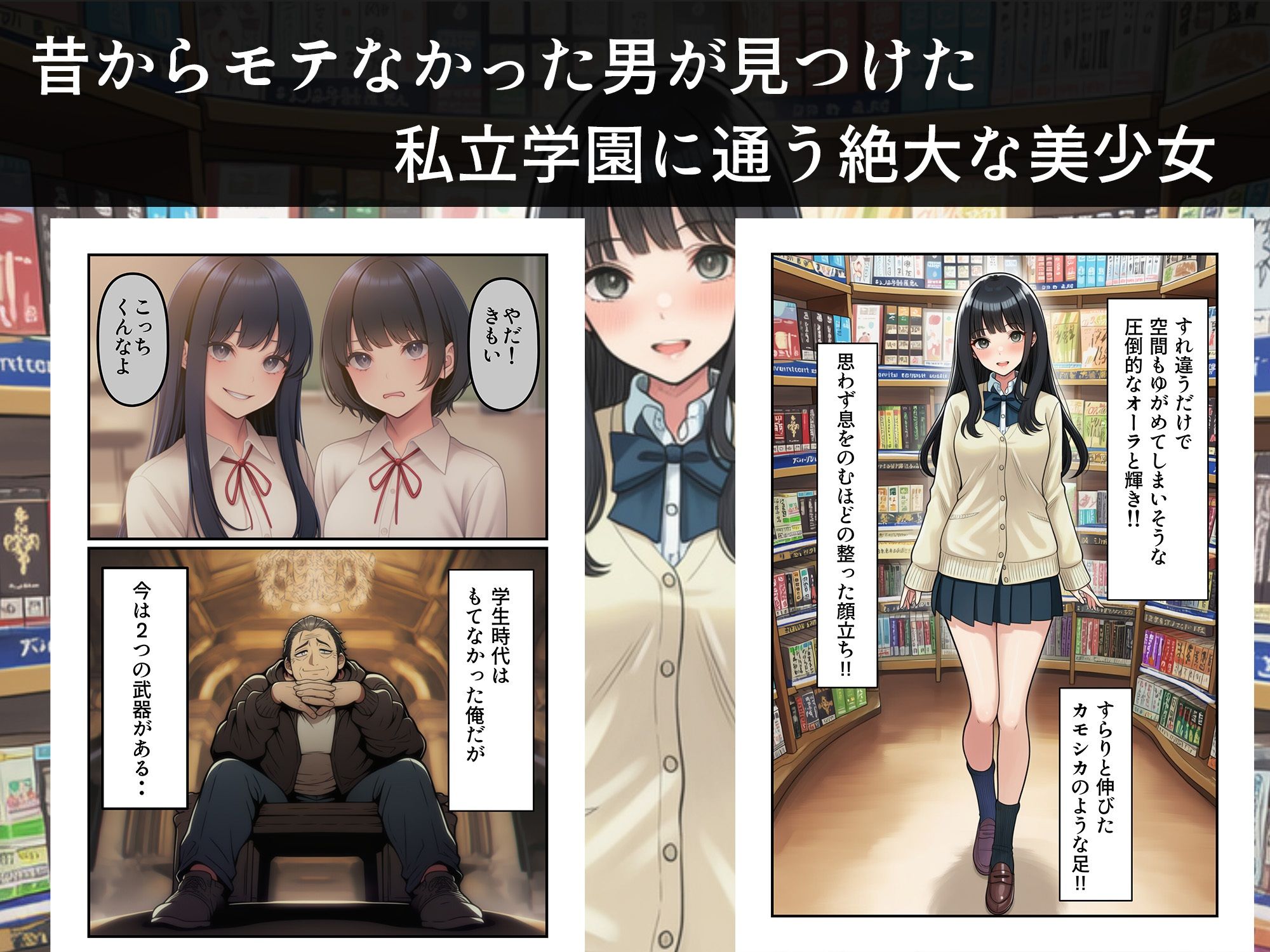 学園の花を追い詰めろ！〜純潔を奪われ/彼氏の前でも〜 - サンプル画像 1