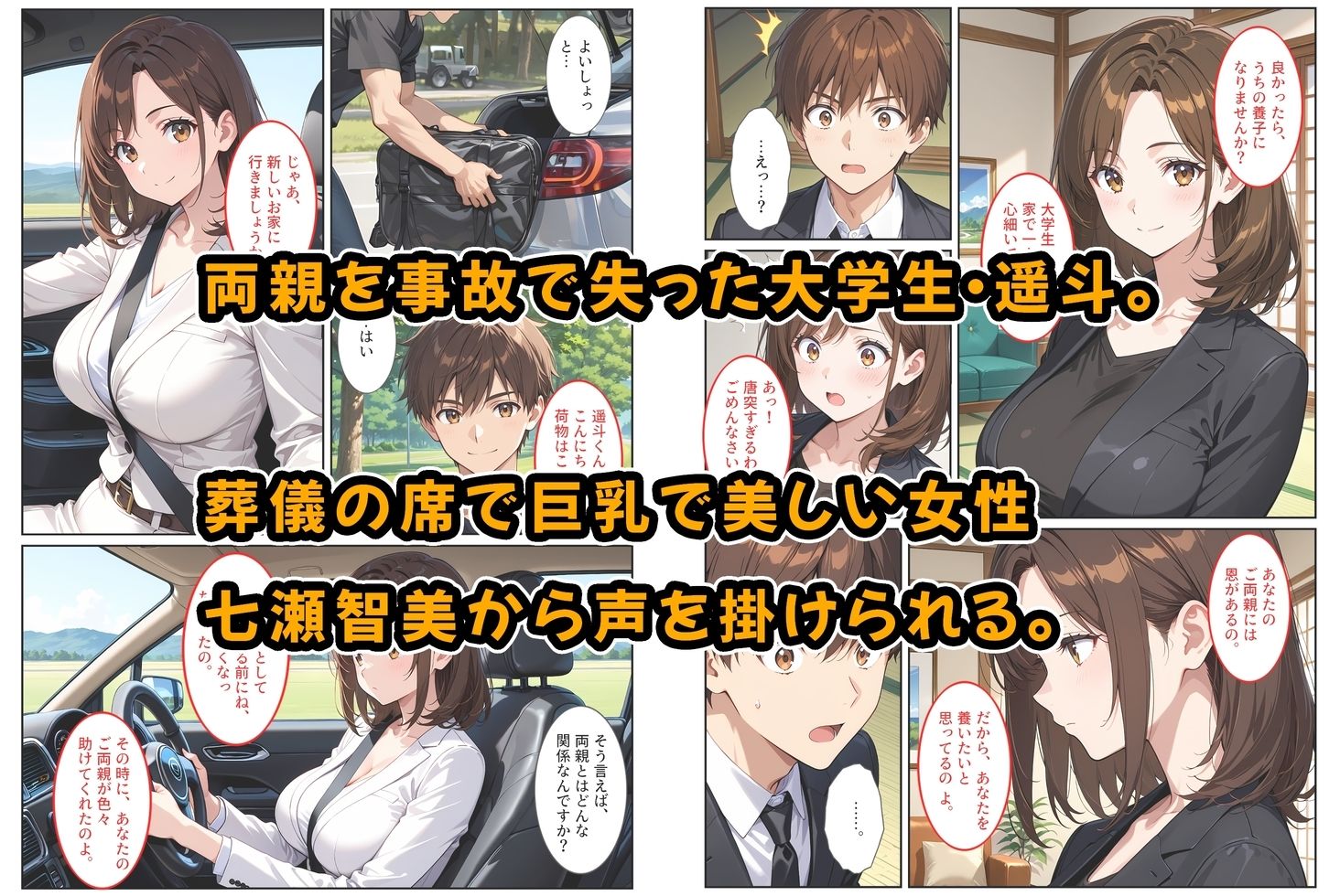 養子になったら爆乳義母と双子義妹に誘惑されて中出しセックスしています！〜双子妹編〜 - サンプル画像 1