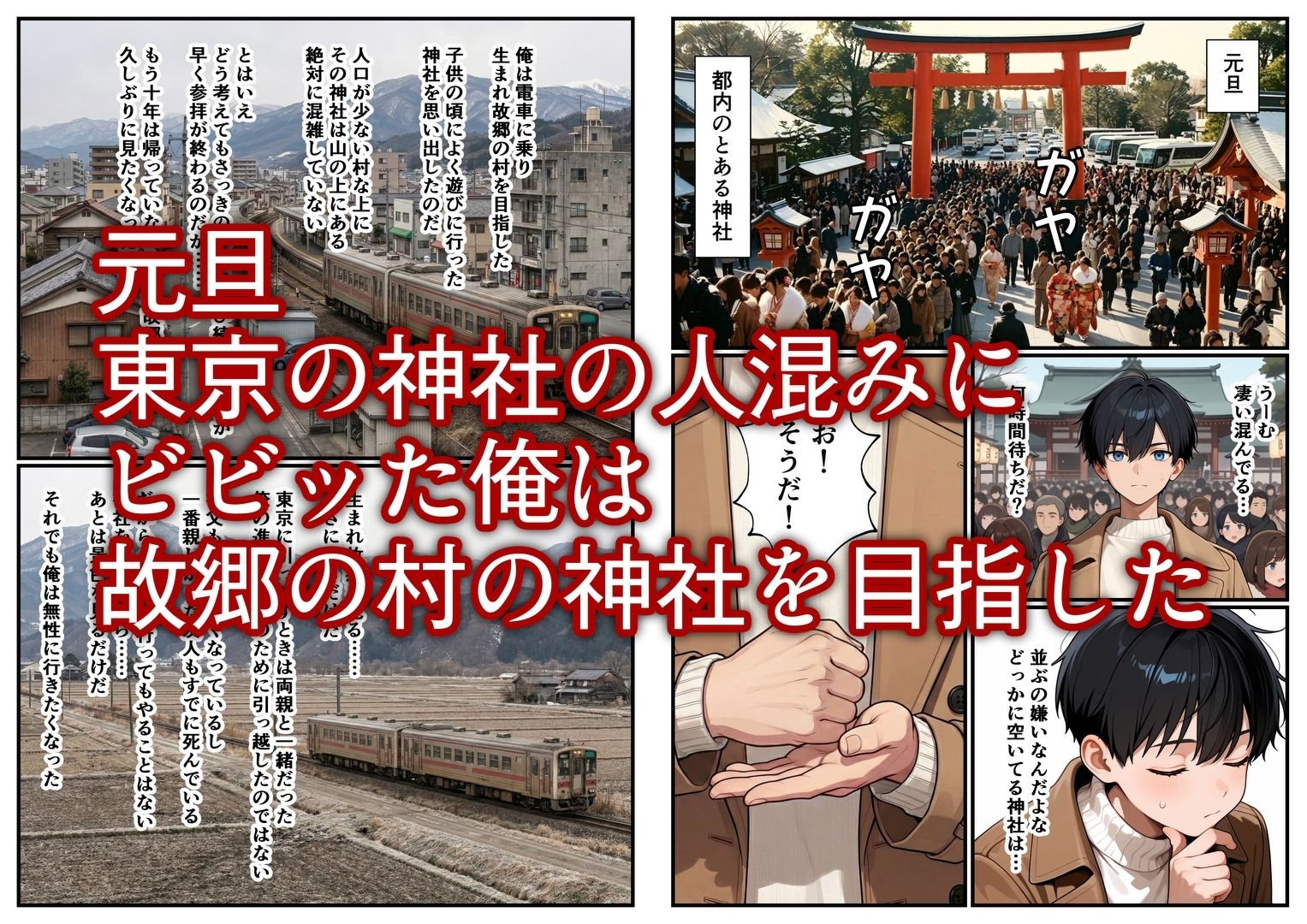 初詣に行ったら死んだ幼なじみの幽霊がいた 童貞を捧げた - サンプル画像 1