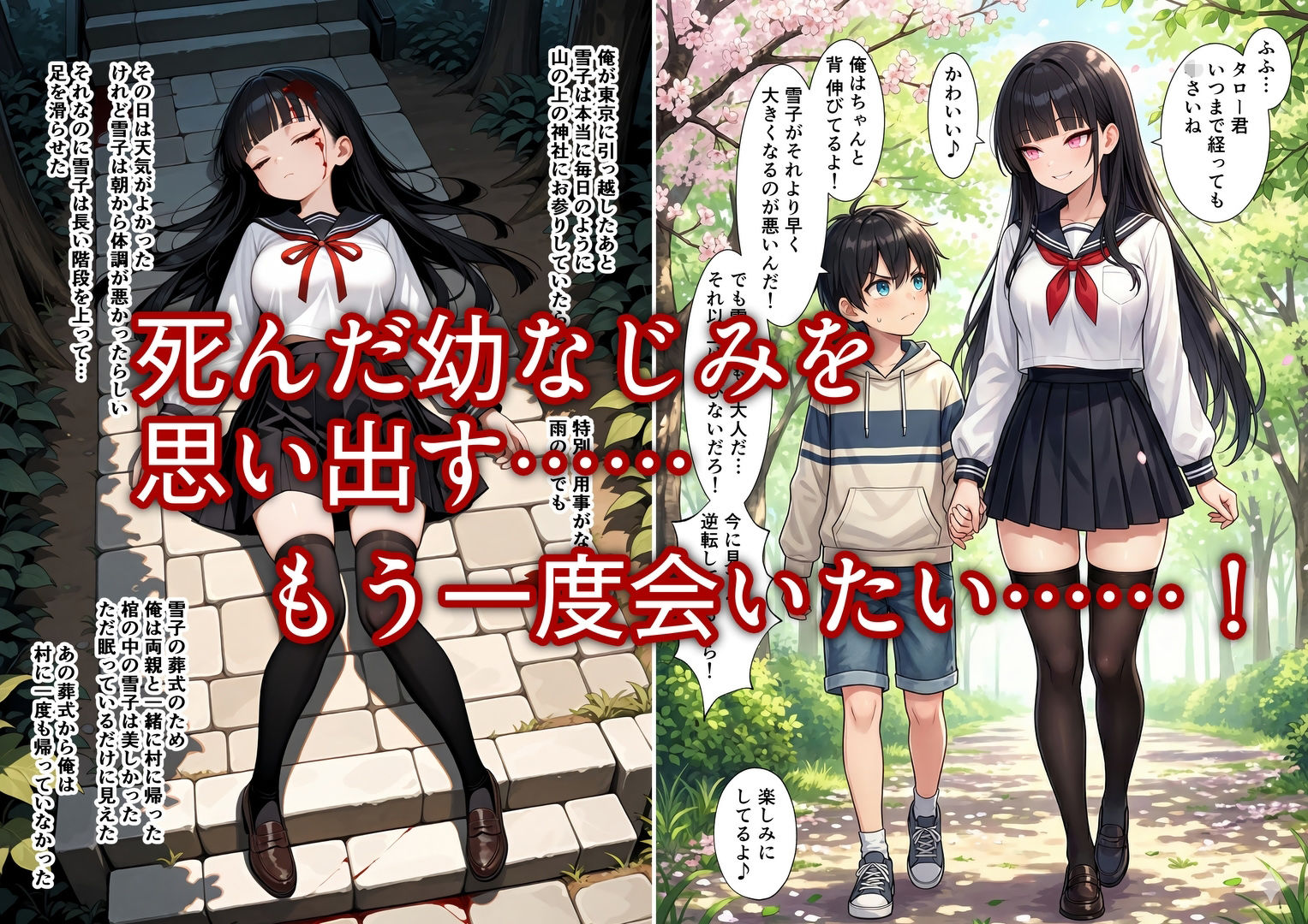 初詣に行ったら死んだ幼なじみの幽霊がいた 童貞を捧げた - サンプル画像 2