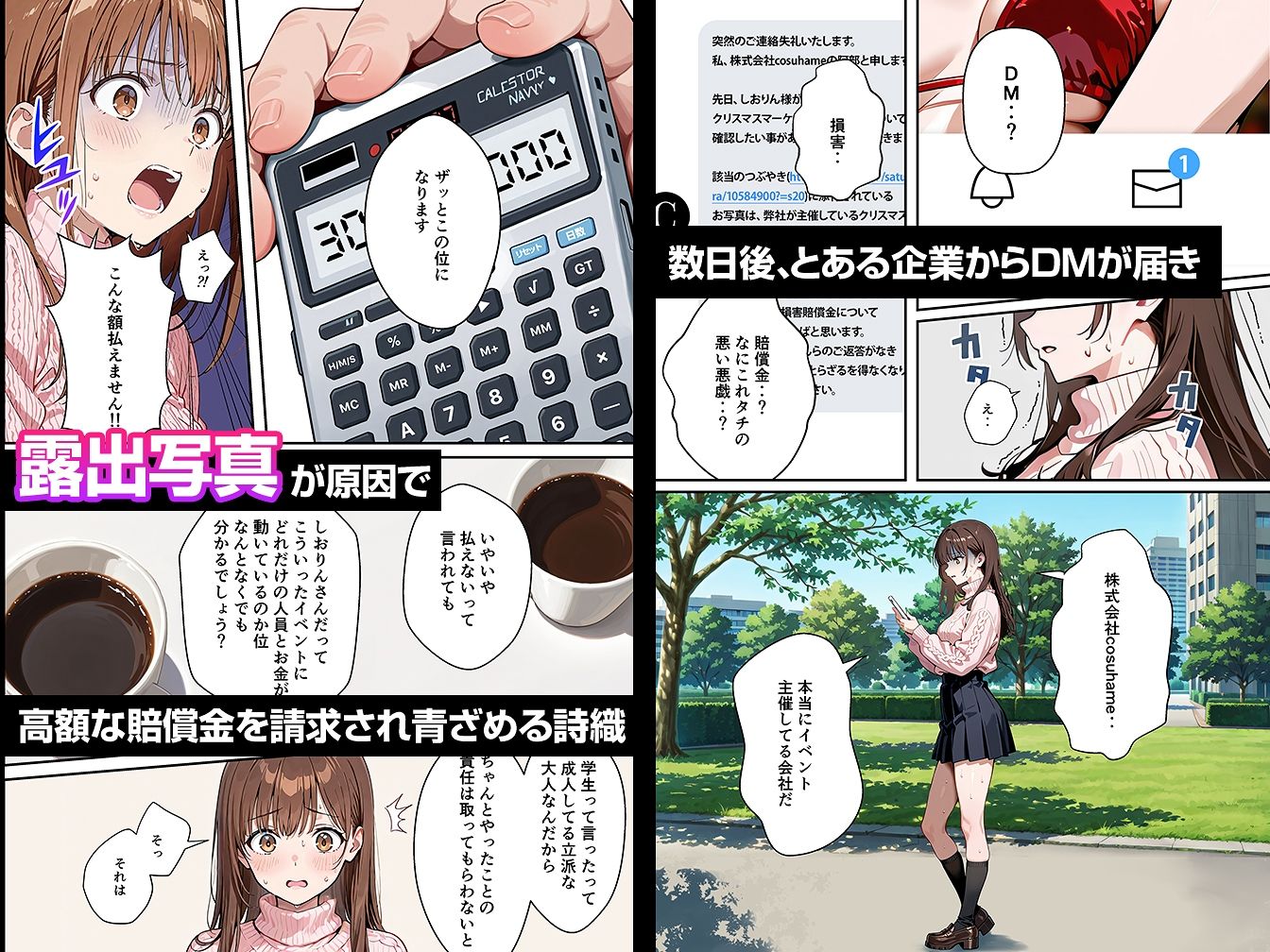 水着ユ○バ -承認欲求モンスターJDが、水着ユ○バでSNS炎上を切っ掛けにネット公開SEXした話- - サンプル画像 4