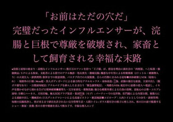 「お前はただの穴だ」完璧だったインフルエンサーが、浣腸と巨根で尊厳を破壊され、家畜として飼育される幸福な末路