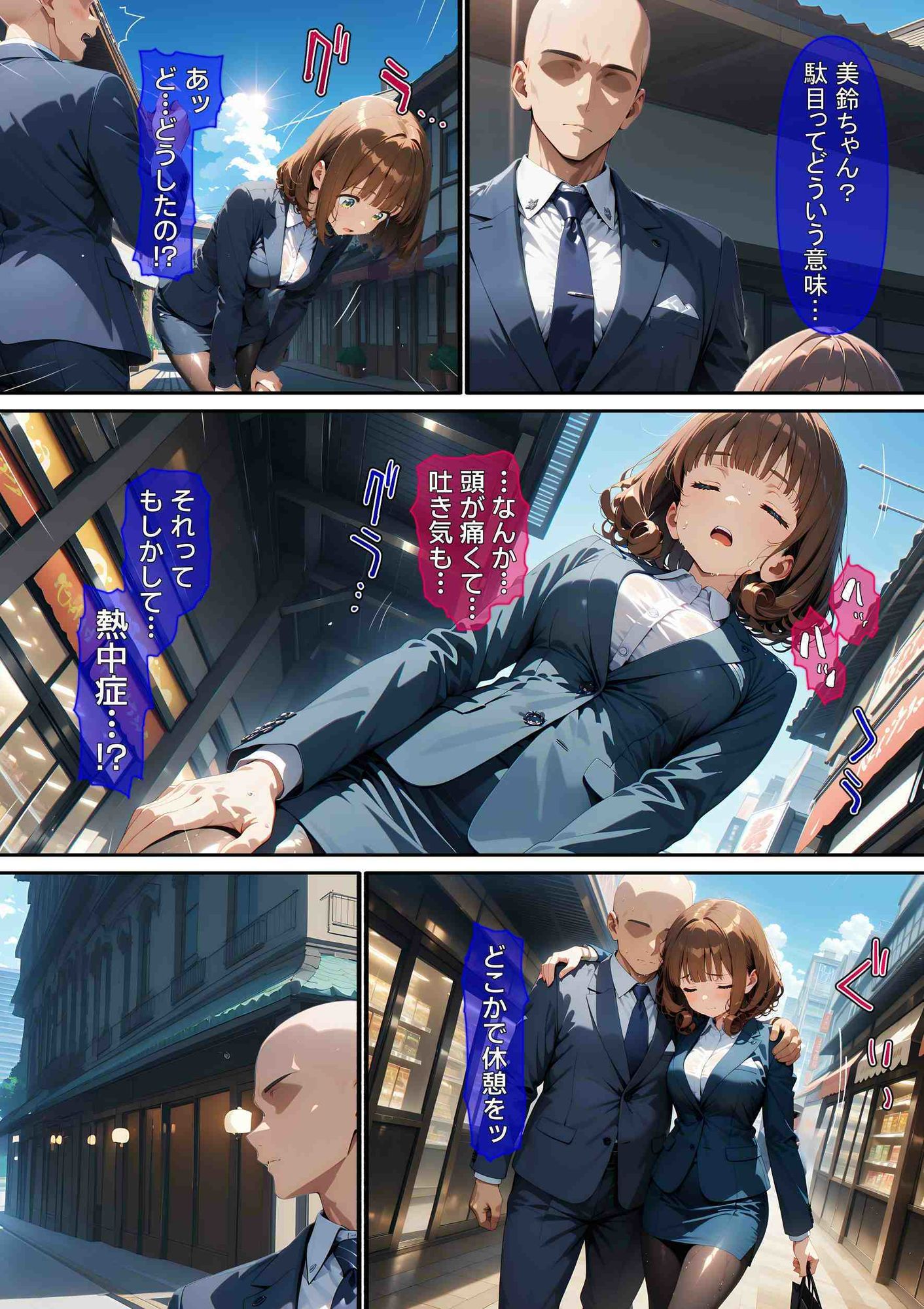 熱中症で倒れた後輩ちゃんをレ〇プする話 - サンプル画像 4