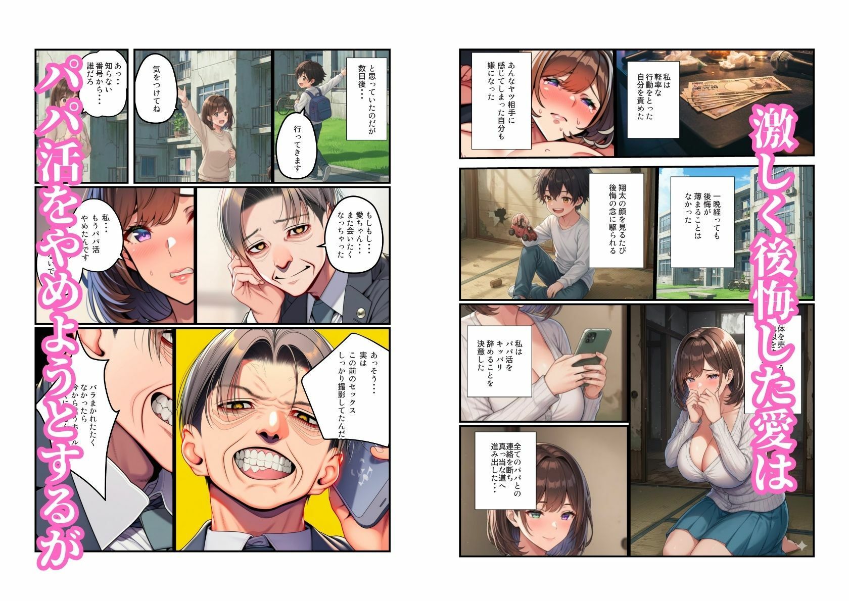 シンママ（42）がパパ活ハマり調教セックス - サンプル画像 5