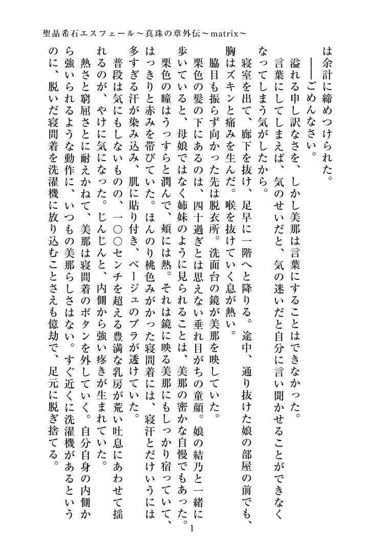 聖晶希石エスフェール〜真珠の章外伝〜matrix〜 - サンプル画像 2